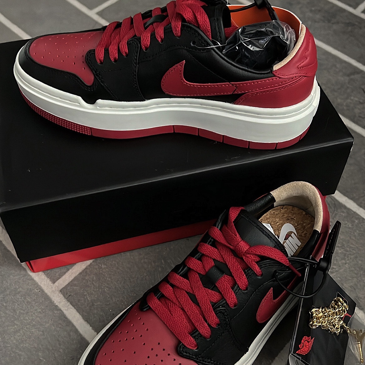 (W) Jordan 1 Elevate Low SE Bred 착용 스타일