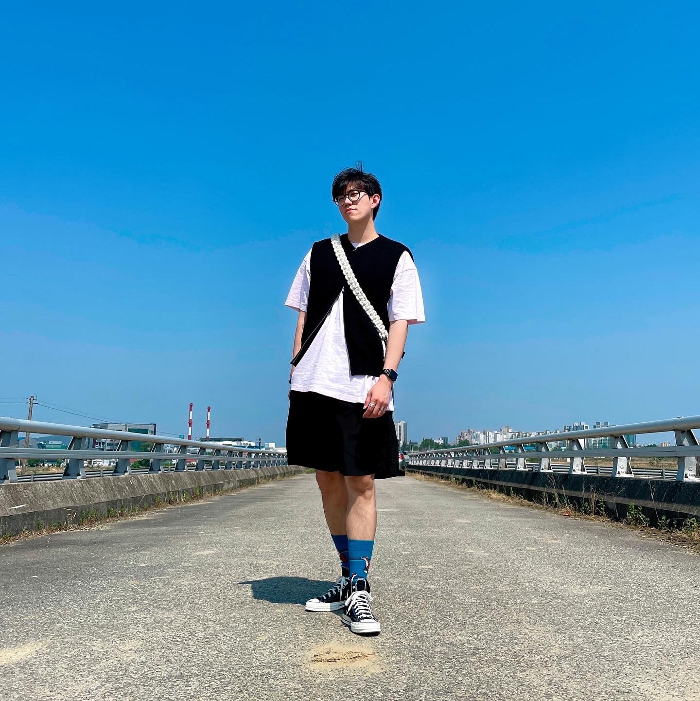 Converse Chuck 70 Hi Black 착용 스타일 - 3