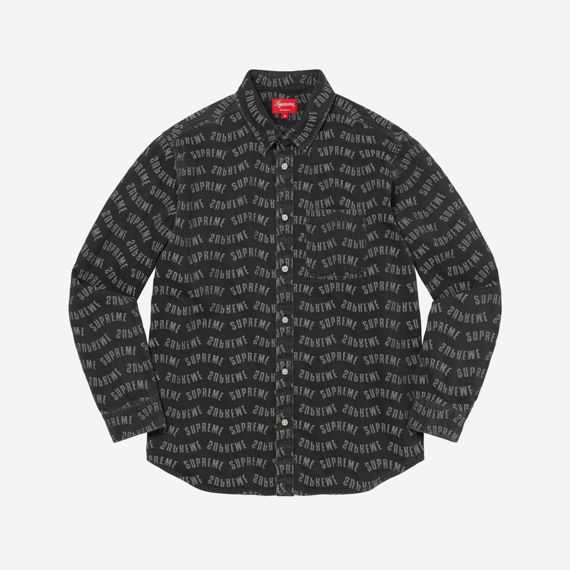 Supreme - Supreme Arc Jacquard Denim Shirt Blue Lの+spbgp44.ru