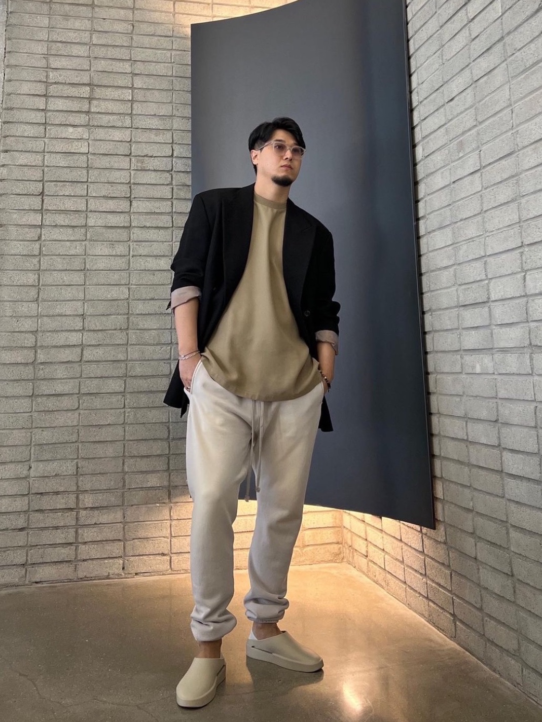 Fear of God The California Oat 착용 스타일