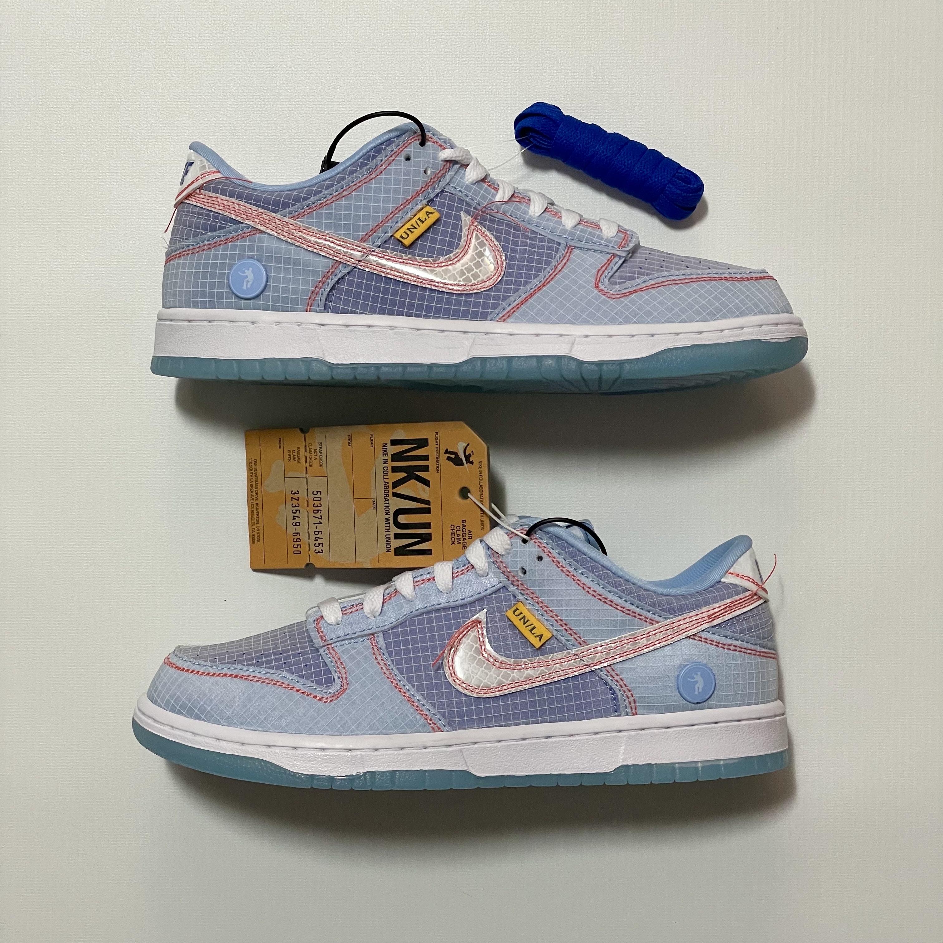 Nike x Union Dunk Low Passport Pack Argon 착용 스타일 - 4