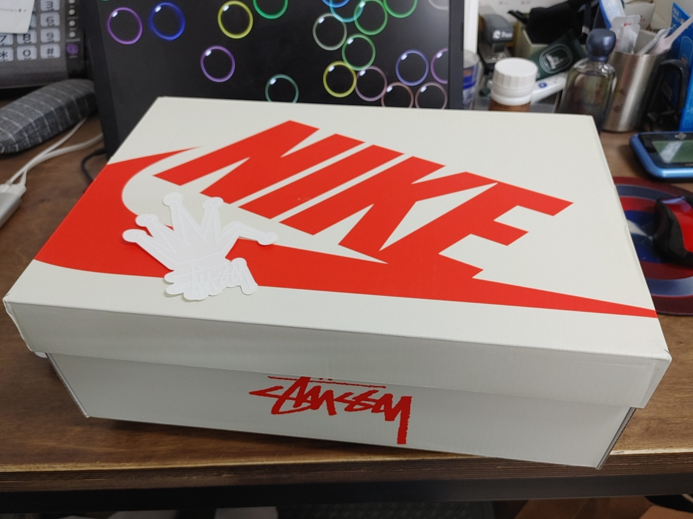 Nike x Stussy Air Force 1 '07 Mid SP Black 착용 스타일 - 1