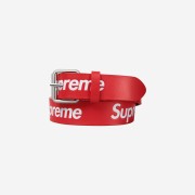 Supreme Repeat Leather Belt Red - 22SS