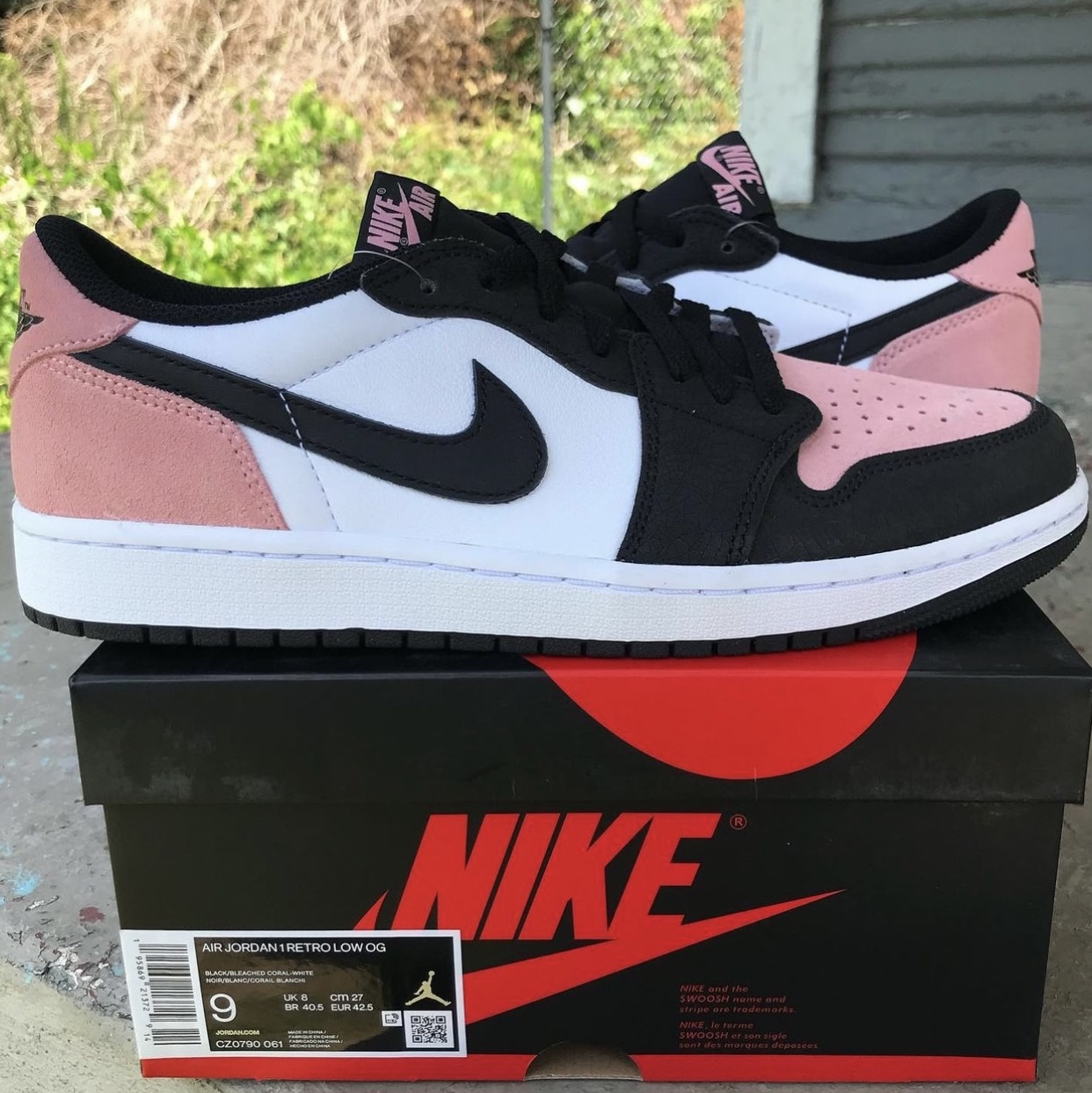 Jordan 1 Retro Low OG Bleached Coral, (GS) Jordan 1 Low OG Bleached Coral 착용 스타일 - 3