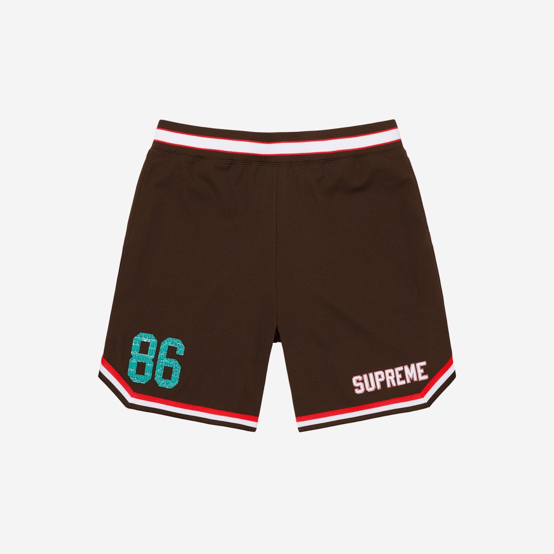 Supreme Faux Croc Basketball Shorts Brown - 22SS 상세 이미지 1