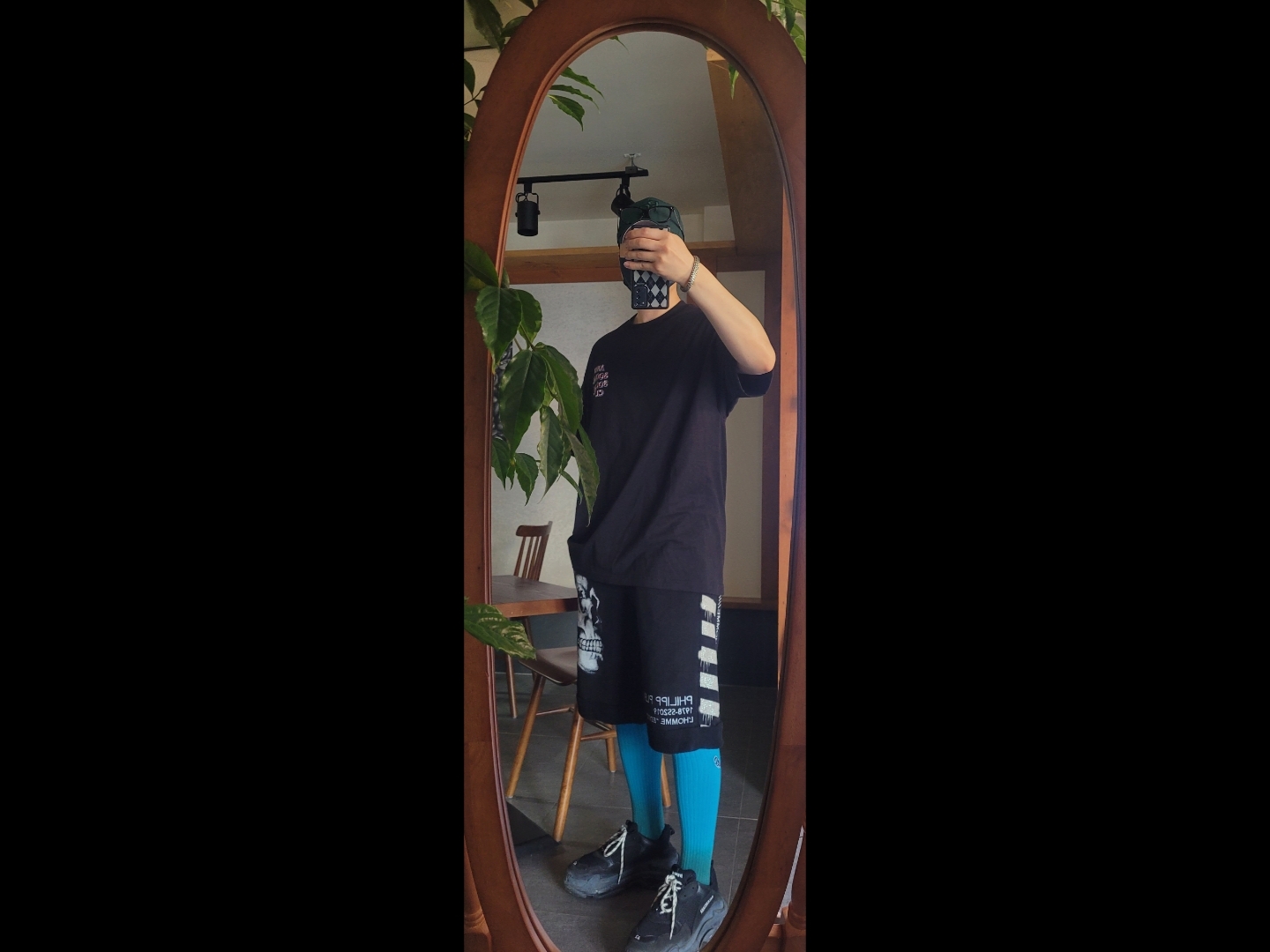Balenciaga Triple S Black Clear Sole 2019 착용 스타일