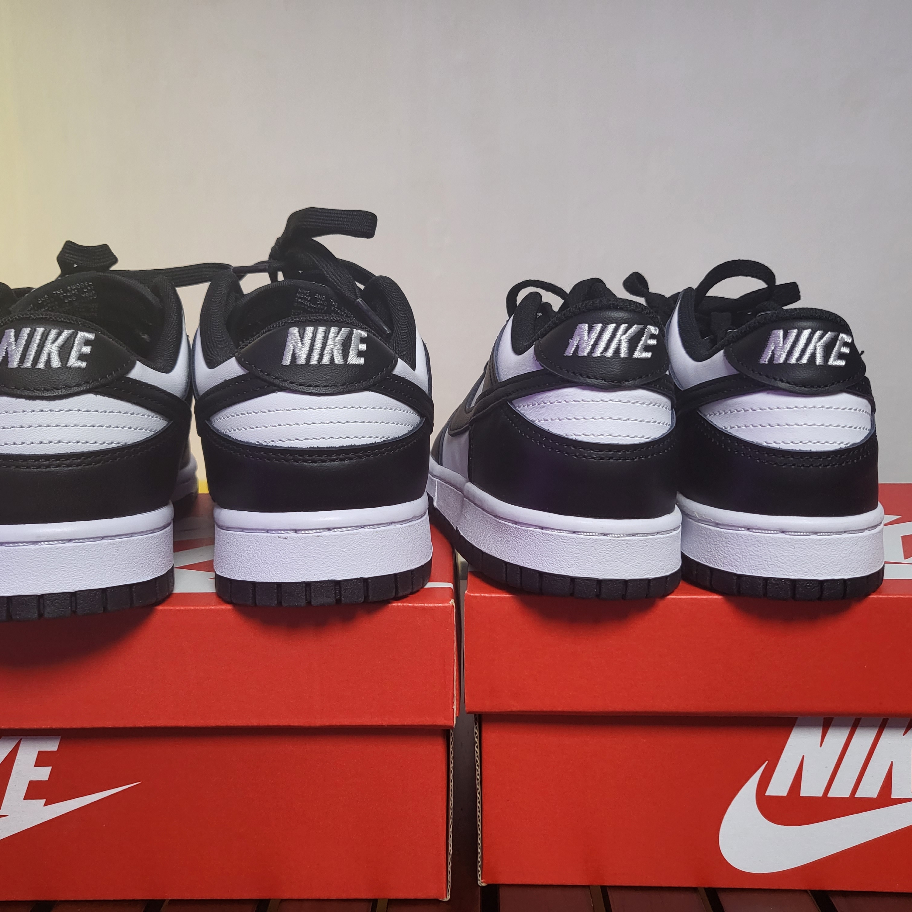 Nike Dunk Low Retro Black, (GS) Nike Dunk Low Black 착용 스타일 - 3