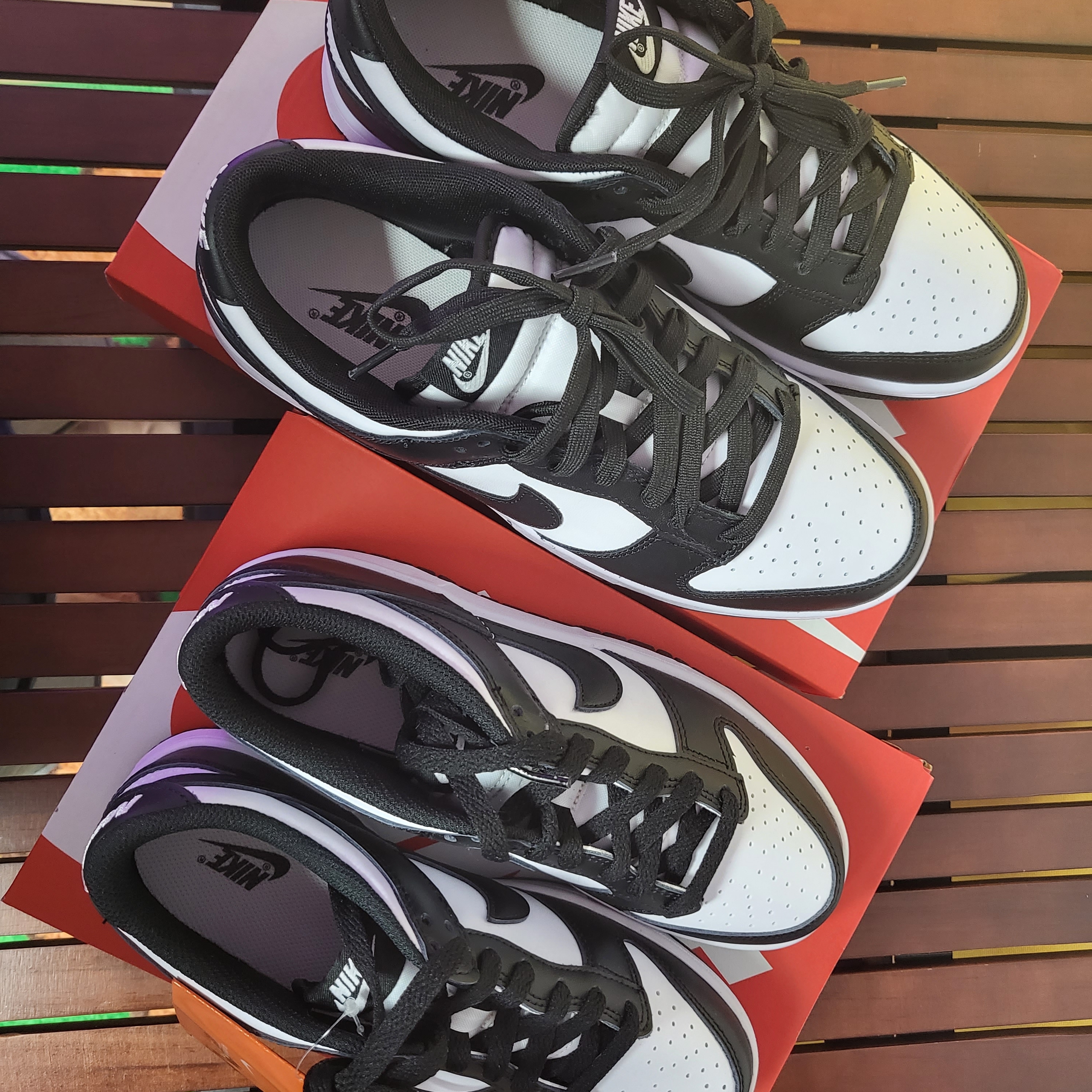 Nike Dunk Low Retro Black, (GS) Nike Dunk Low Black 착용 스타일 - 1