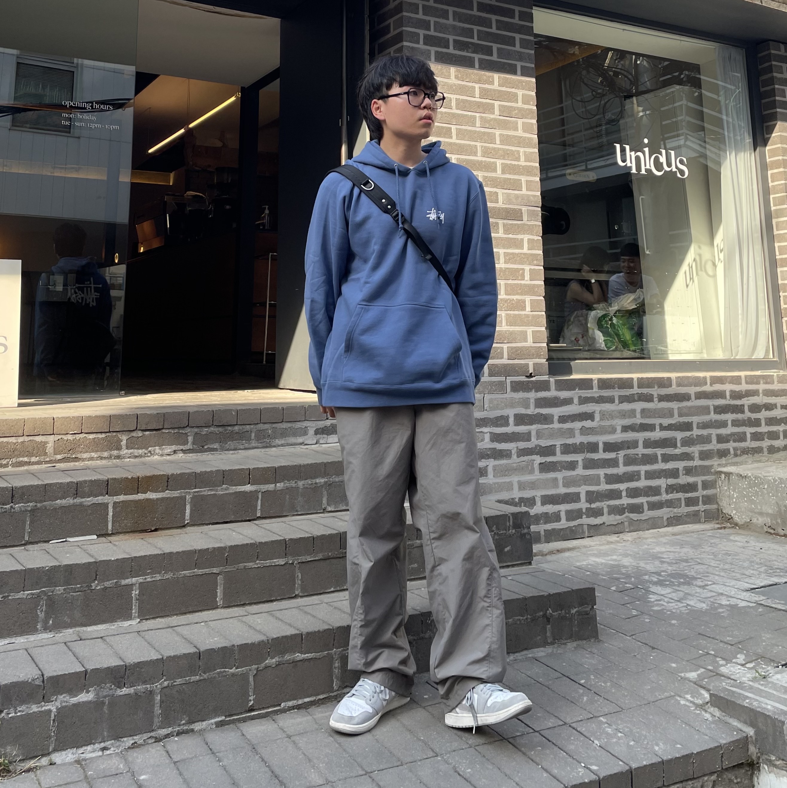 Jordan 1 High Switch Light Smoke Grey 착용 스타일 - 4