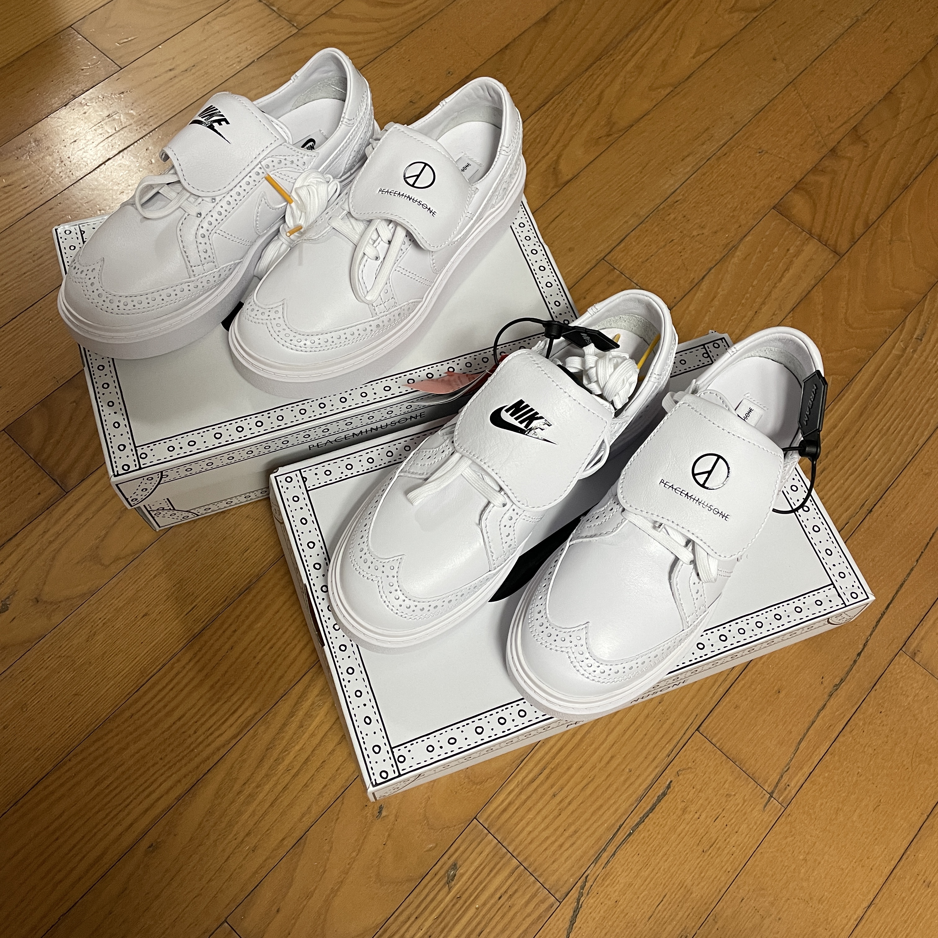 Nike x Peaceminusone Kwondo1 White 착용 스타일