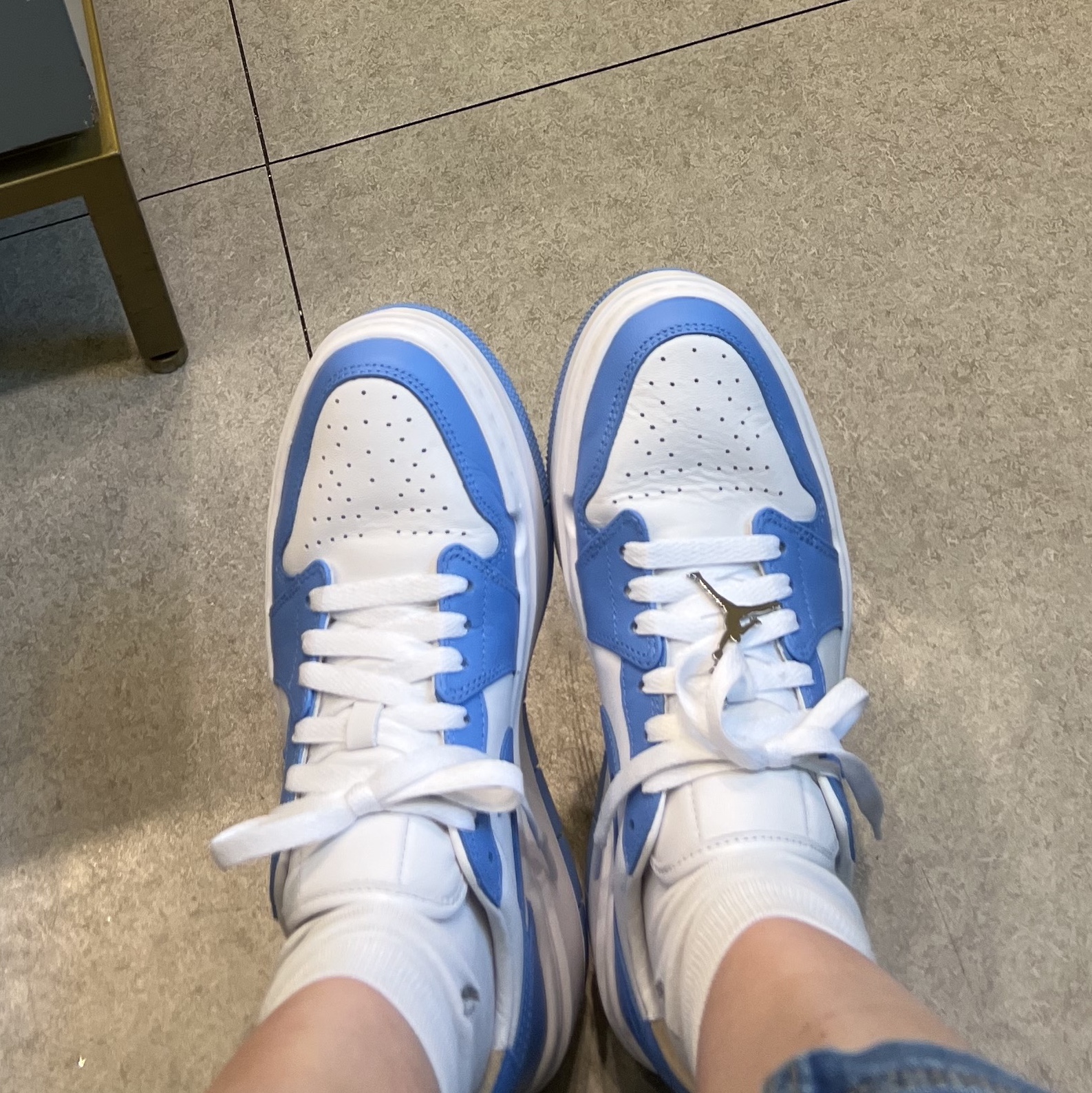 (W) Jordan 1 Elevate Low SE University Blue 착용 스타일
