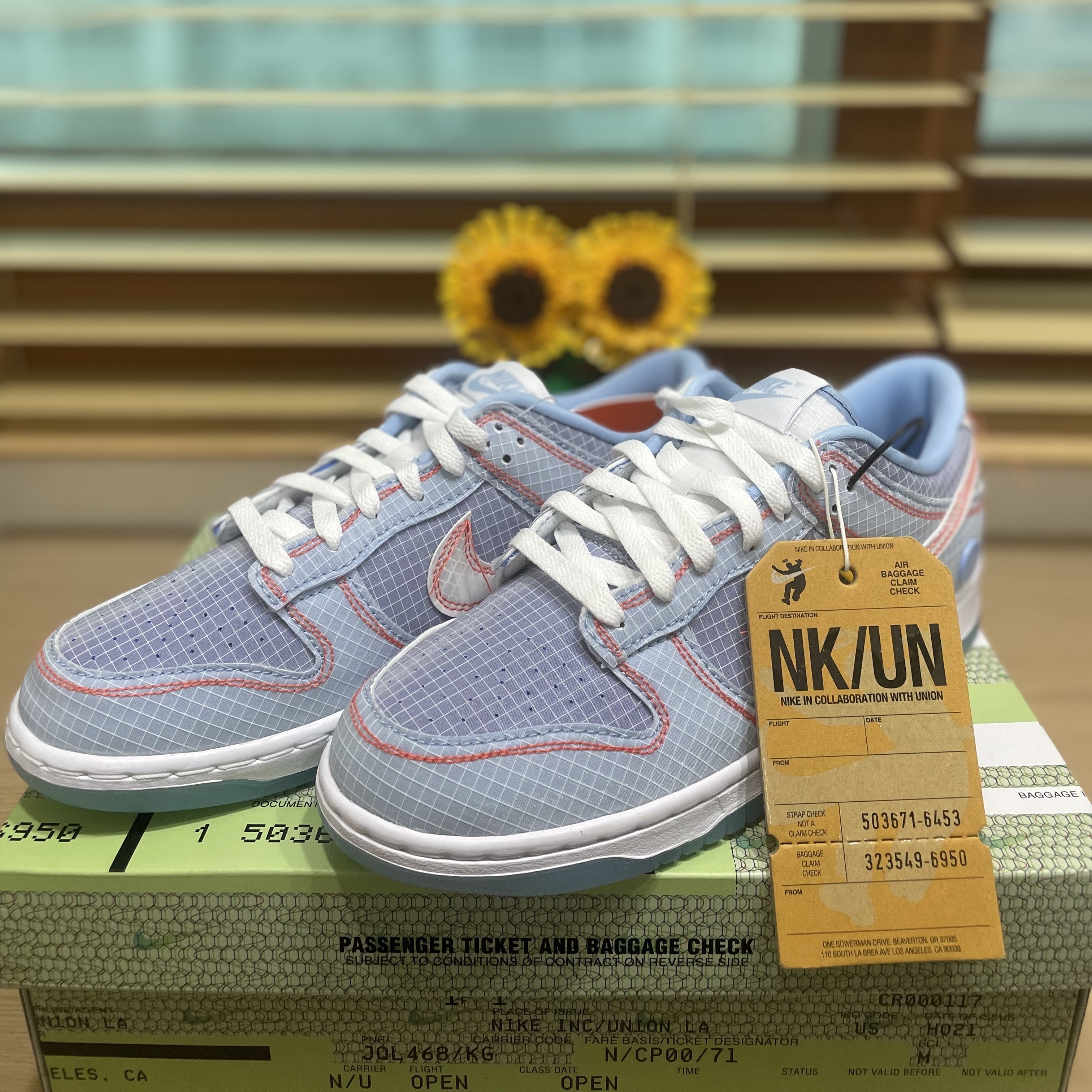 Nike x Union Dunk Low Passport Pack Argon 착용 스타일