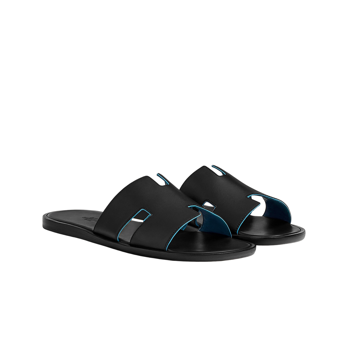 에르메스 이즈미르 샌들 나파 & 누아 블루 파이엔(Hermes Izmir Sandal Nappa & Noir Bleu Faien) - 2