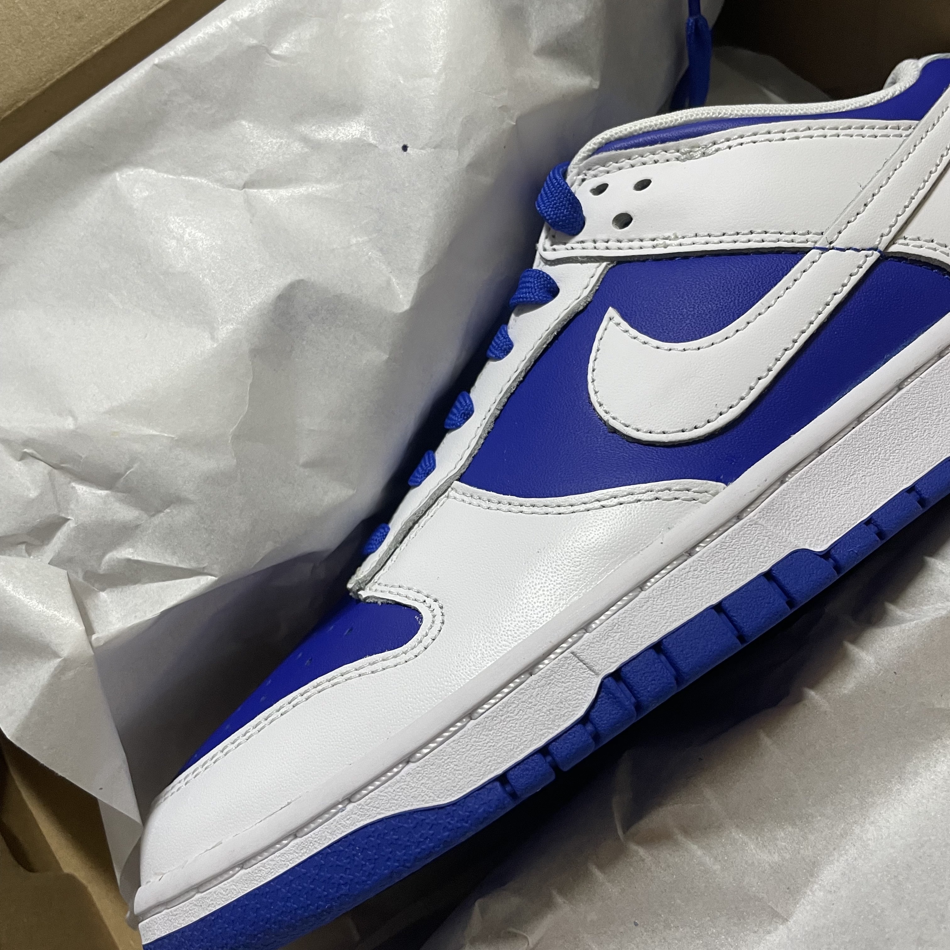 Nike Dunk Low Retro Racer Blue and White 착용 스타일
