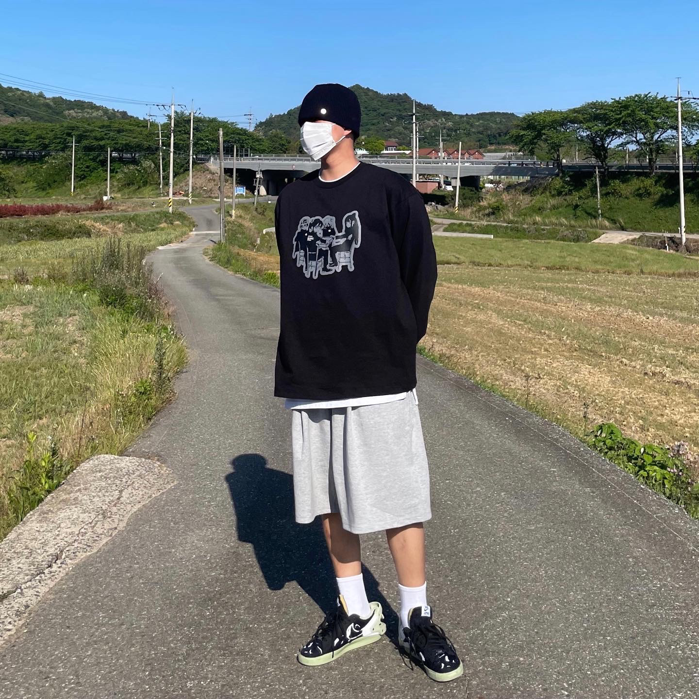 Nike x Acronym Blazer Low Black 착용 스타일 - 1