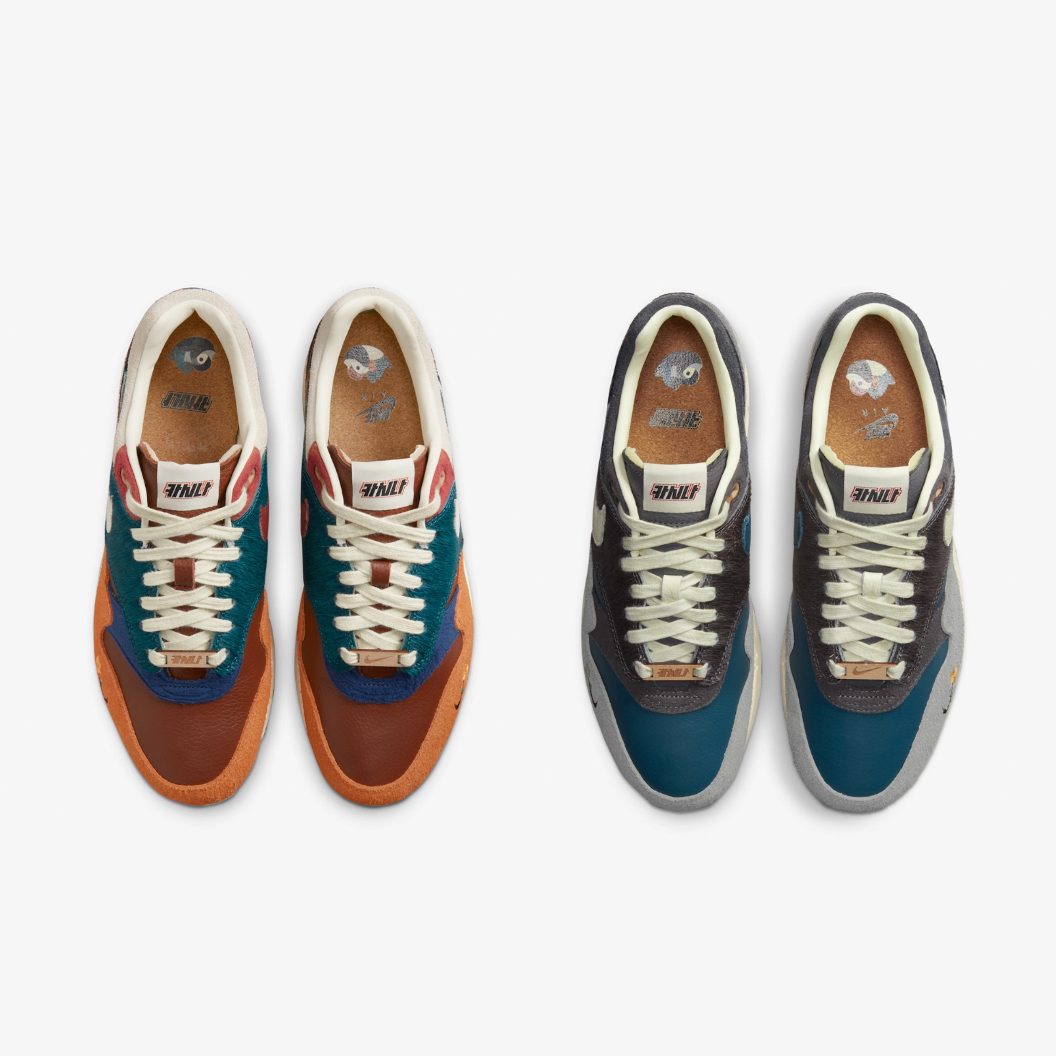 Nike x Kasina Air Max 1 SP Won-Ang Particle Grey, Nike x Kasina Air Max 1 SP Won-Ang Orange 착용 스타일 - 4