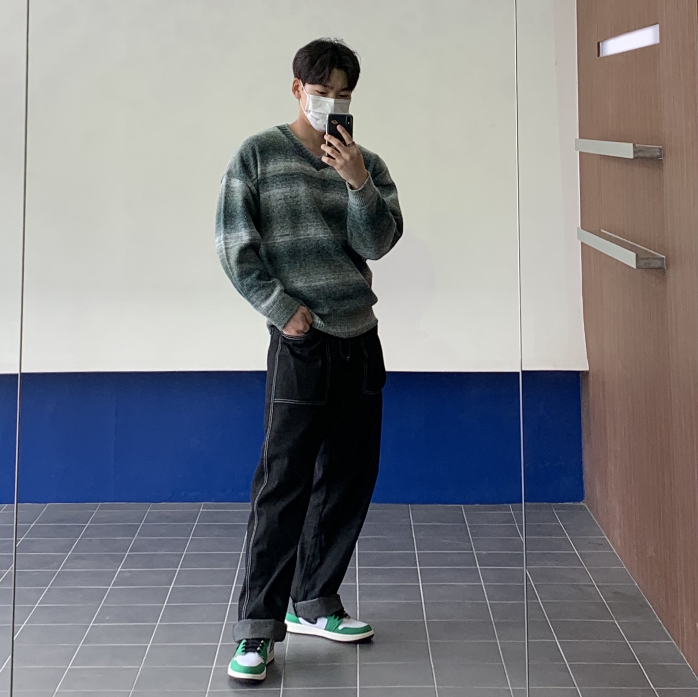 (W) Jordan 1 Retro High OG Lucky Green 착용 스타일