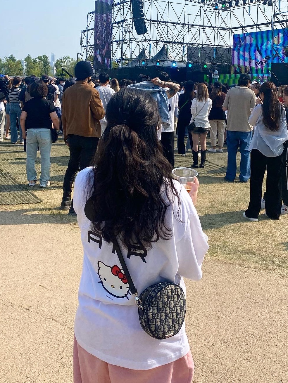 Nike x Hello Kitty NRG Air T-Shirt White - Asia 착용 스타일 - 2