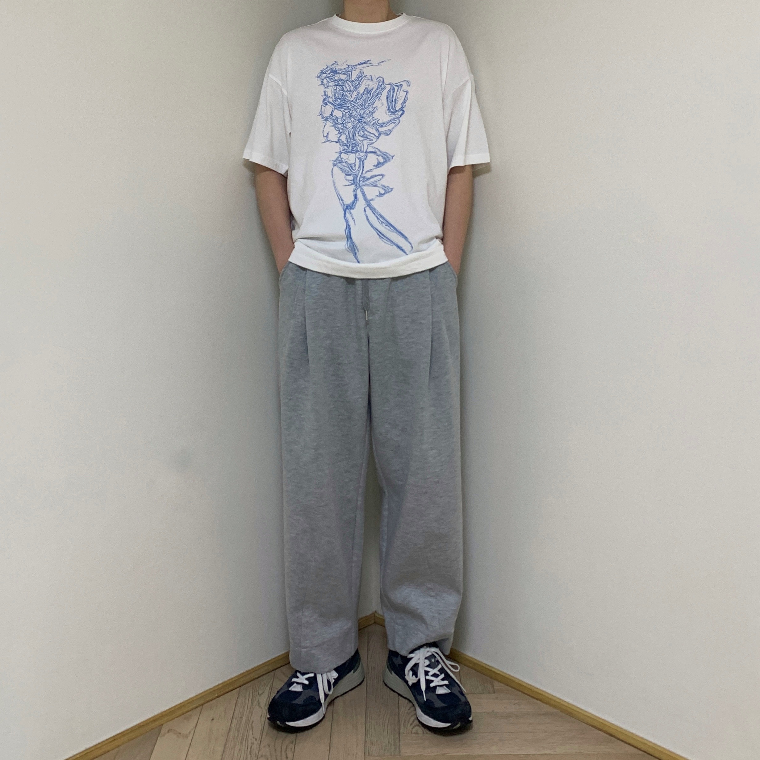 New Balance 992 Made in USA Navy 착용 스타일