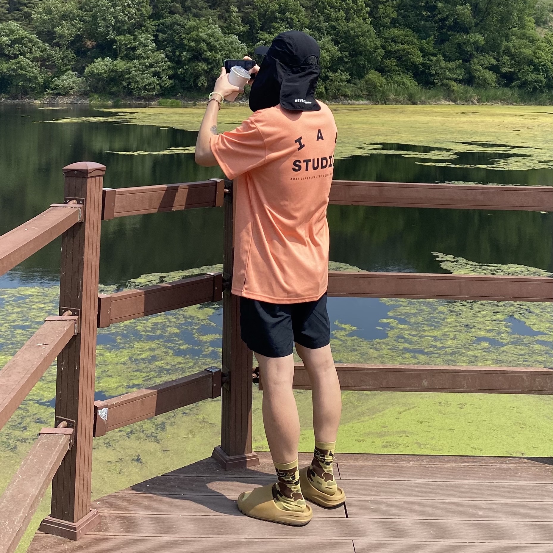 Nike NRG ACG Trail Shorts Black Dark Smoke Grey - Asia, Adidas Yeezy Slide Ochre 착용 스타일