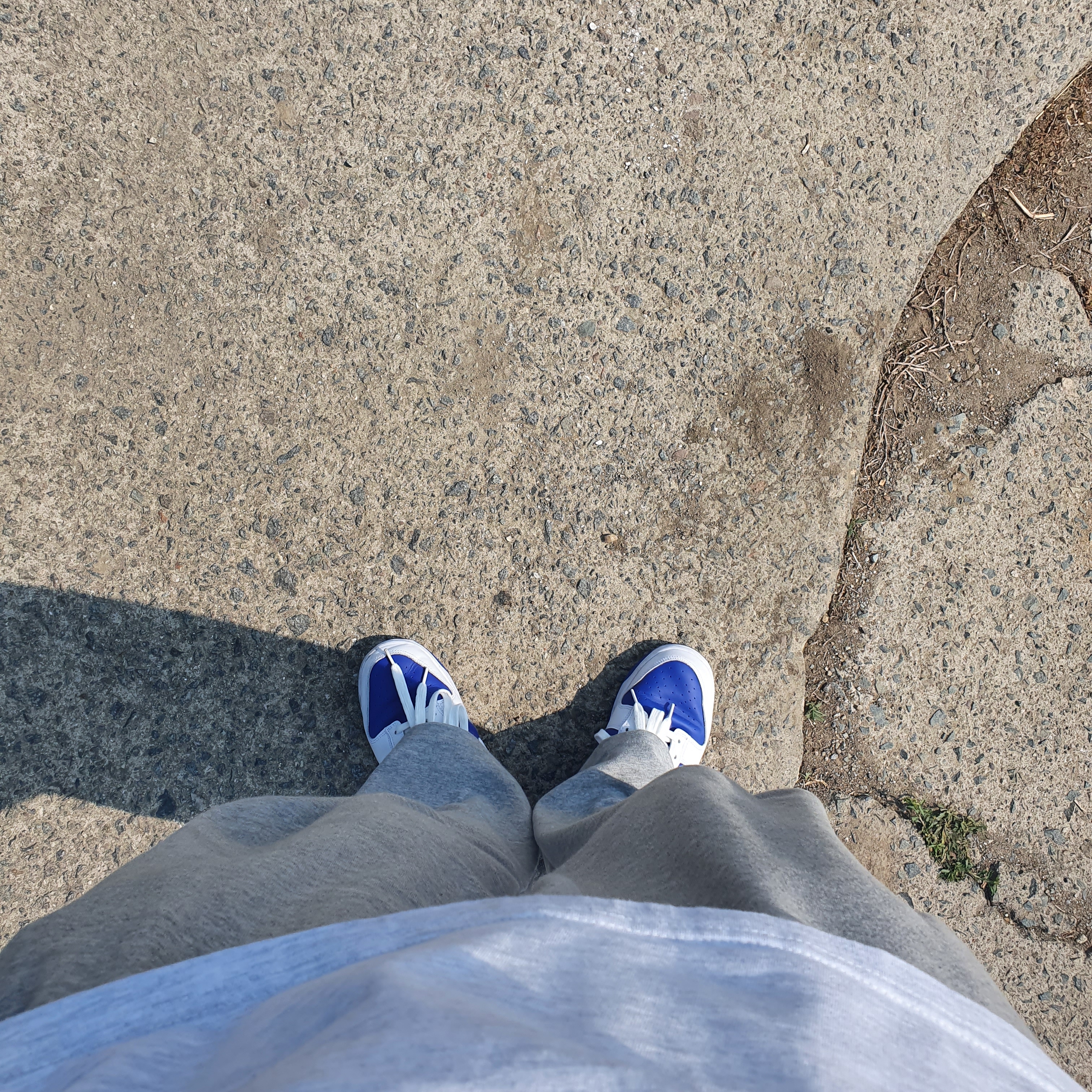 Nike Dunk Low Retro Racer Blue and White 착용 스타일 - 1