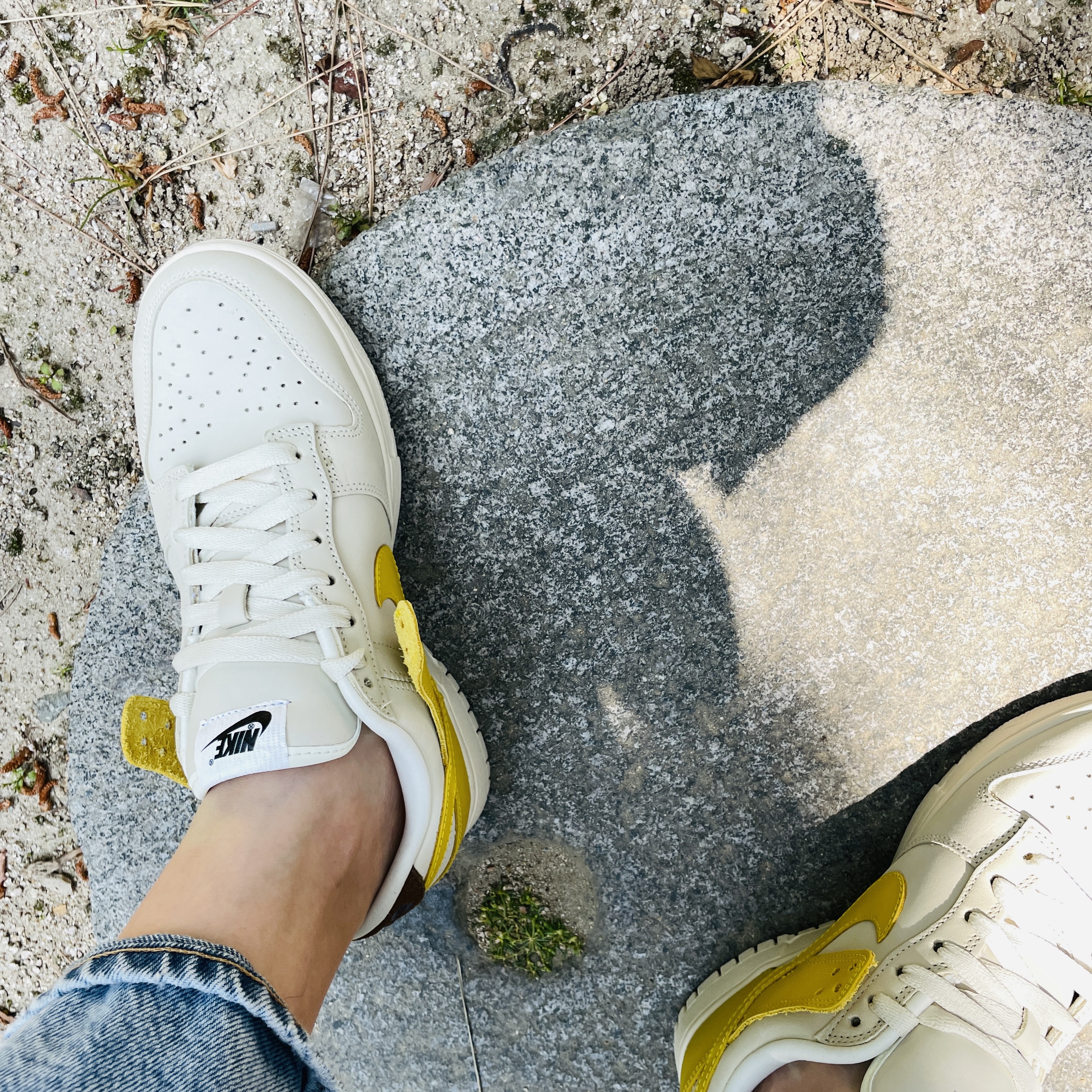 (W) Nike Dunk Low LX Banana 착용 스타일