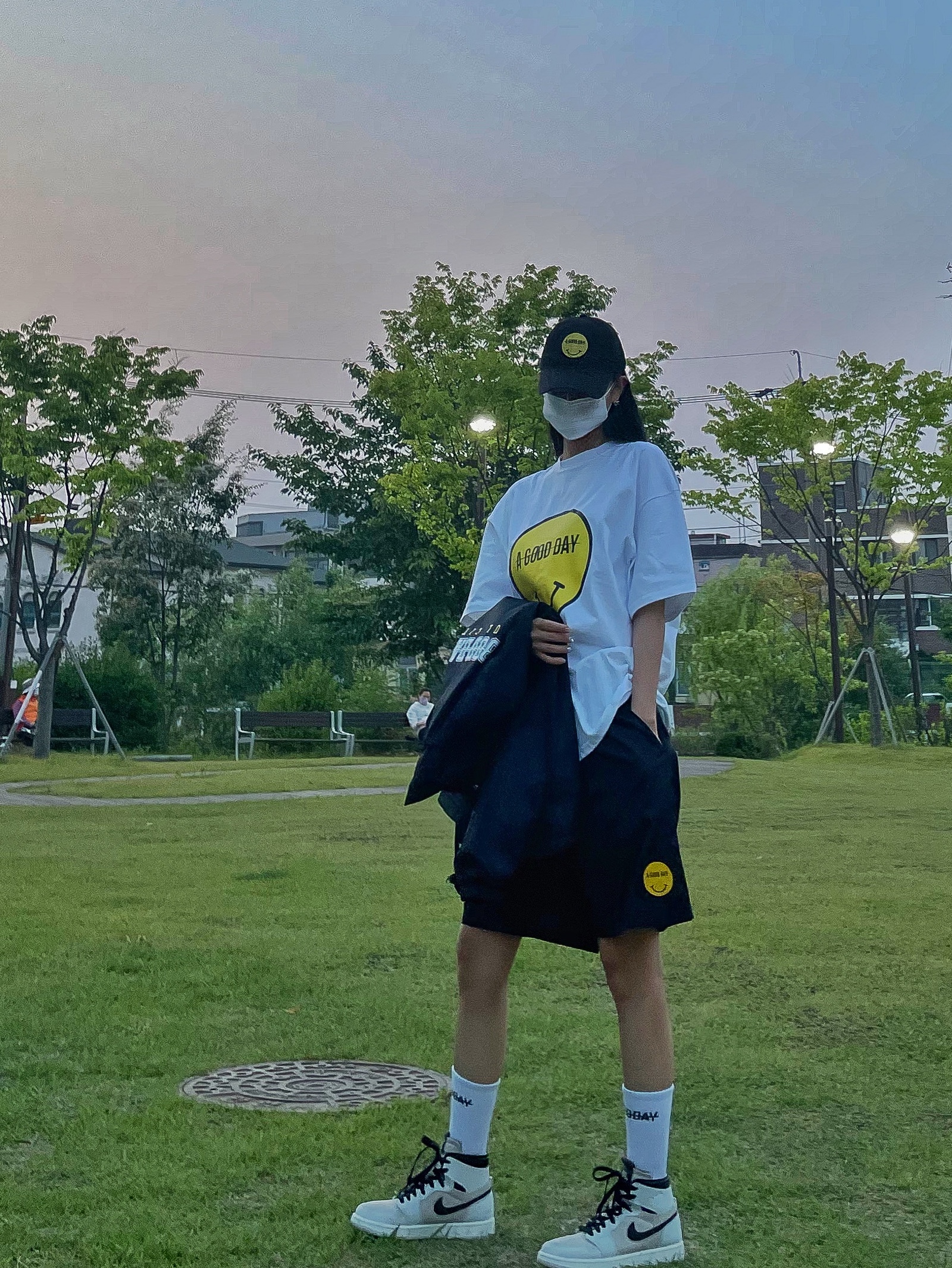(W) Jordan 1 Zoom Air CMFT Summit Sail 착용 스타일 - 2