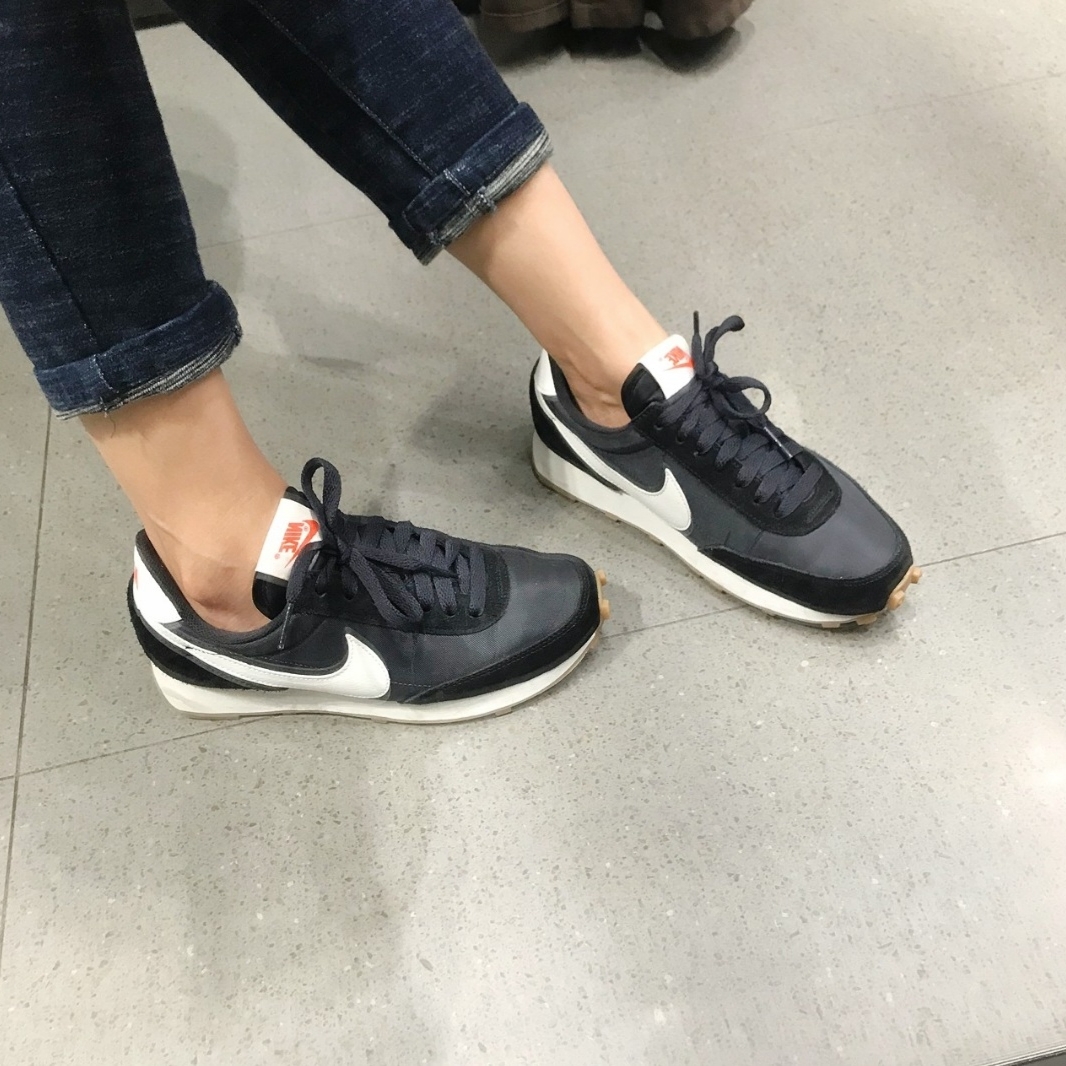 (W) Nike Daybreak Black White 착용 스타일 - 2