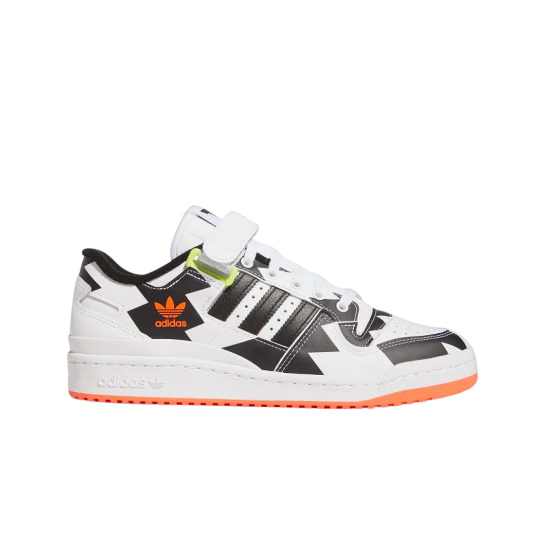 아디다스 x 트레이 영 포럼 로우 블랙 화이트 솔라 레드(Adidas x Trae Young Forum Low Black White Solar Red)