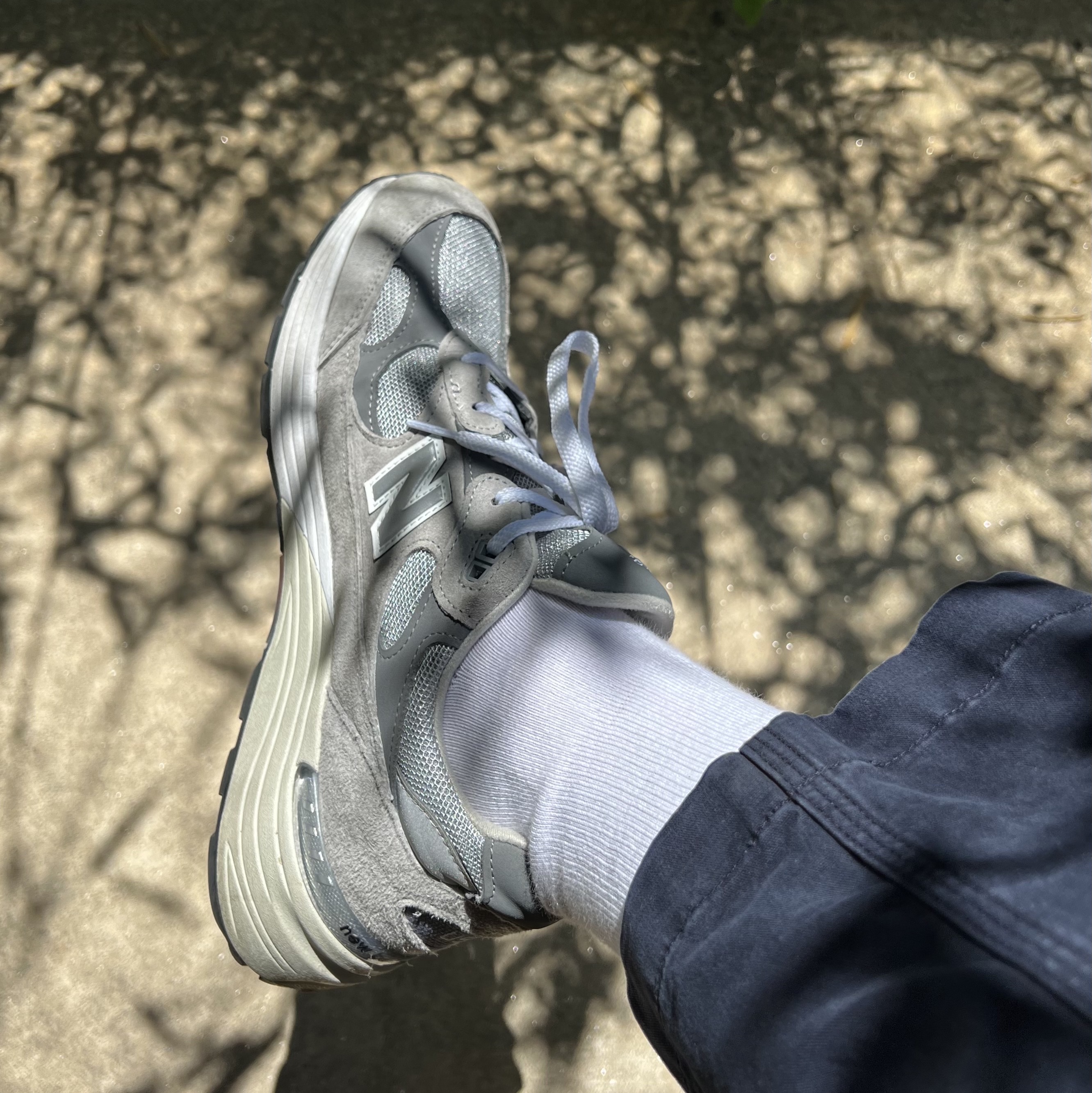 New Balance 992 Made in USA Grey - D Standard 착용 스타일