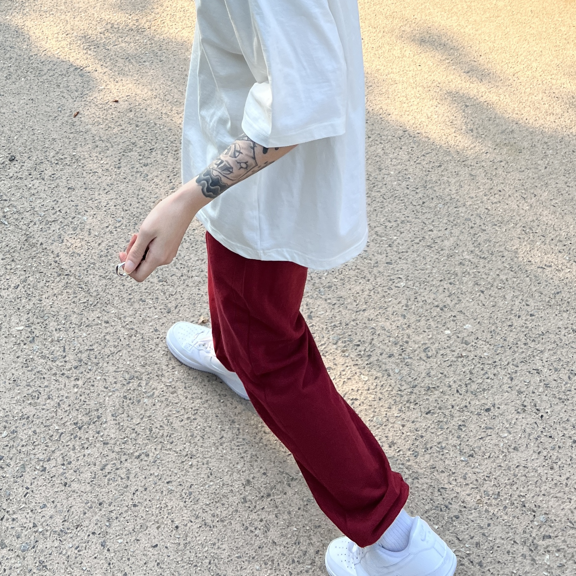 Nike Air Force 1 '07 Low White 착용 스타일 - 5