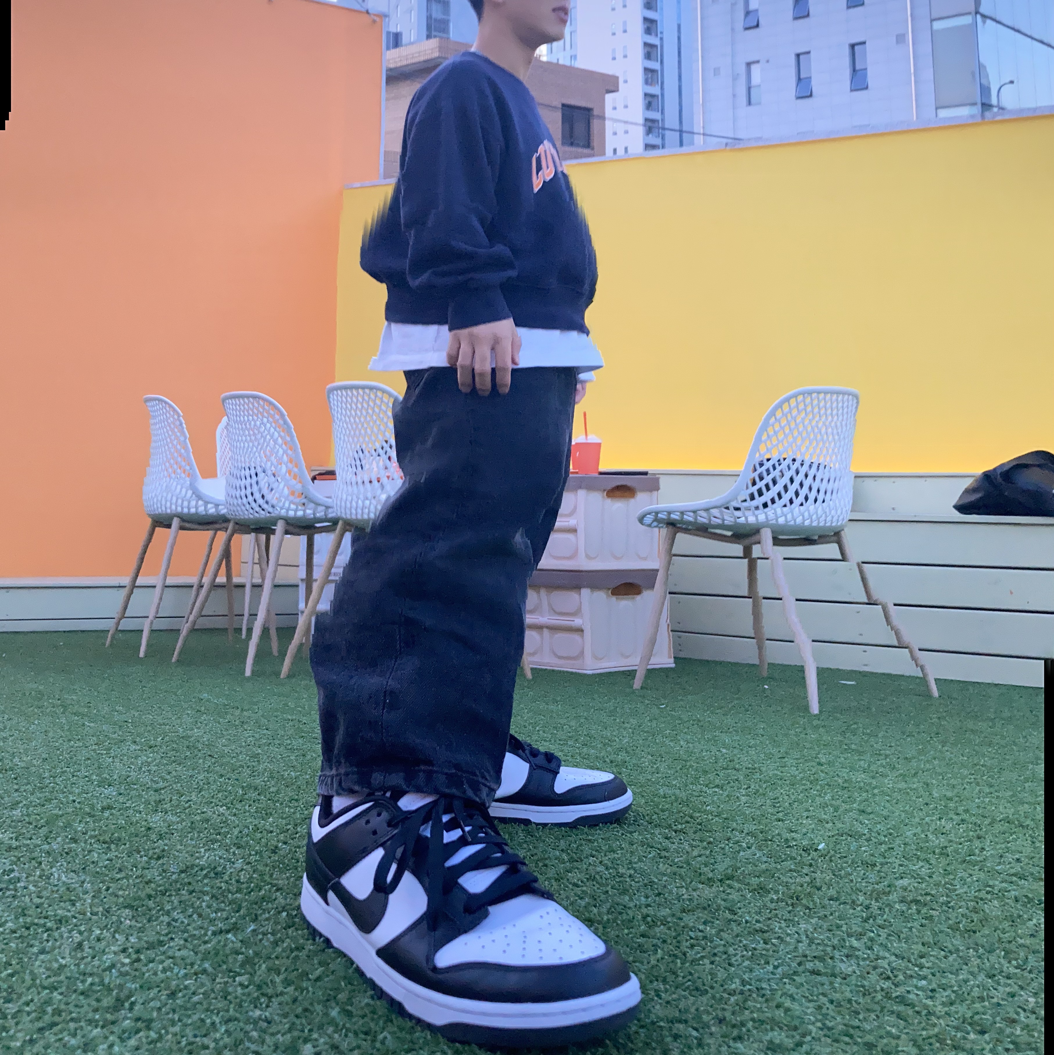 Jordan 1 Retro High OG Defiant SB LA to Chicago, Nike Dunk Low Retro Black 착용 스타일 - 5