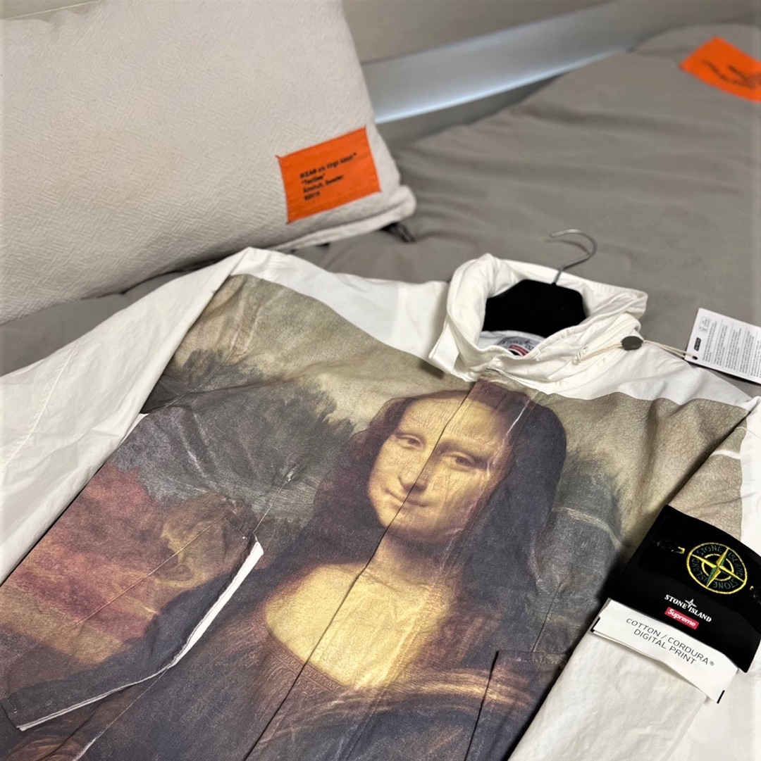 Supreme x Stone Island Cotton Cordura Shell Jacket Mona Lisa - 22SS 착용 스타일