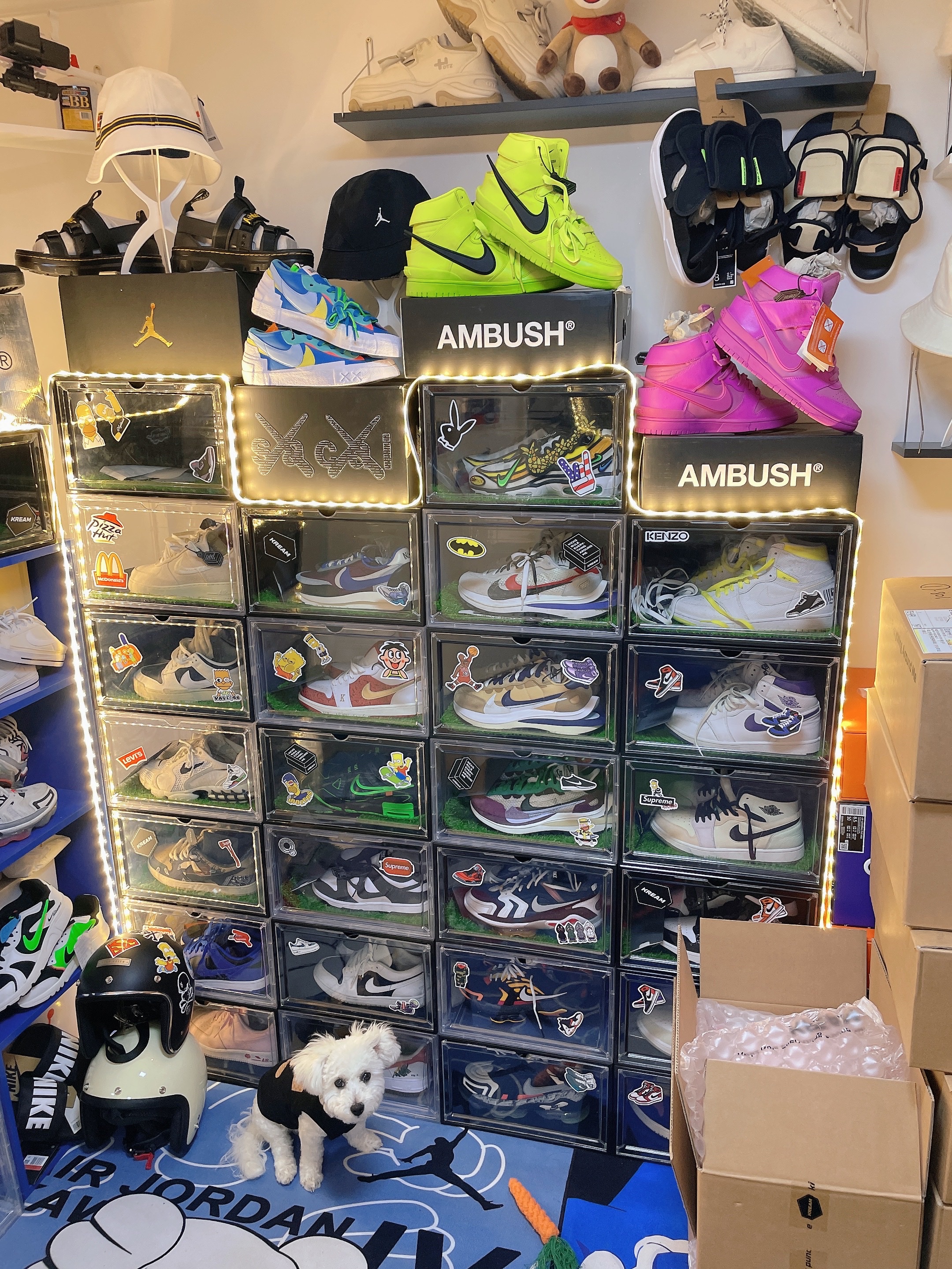 Nike x Ambush Dunk High Flash Lime 착용 스타일 - 3