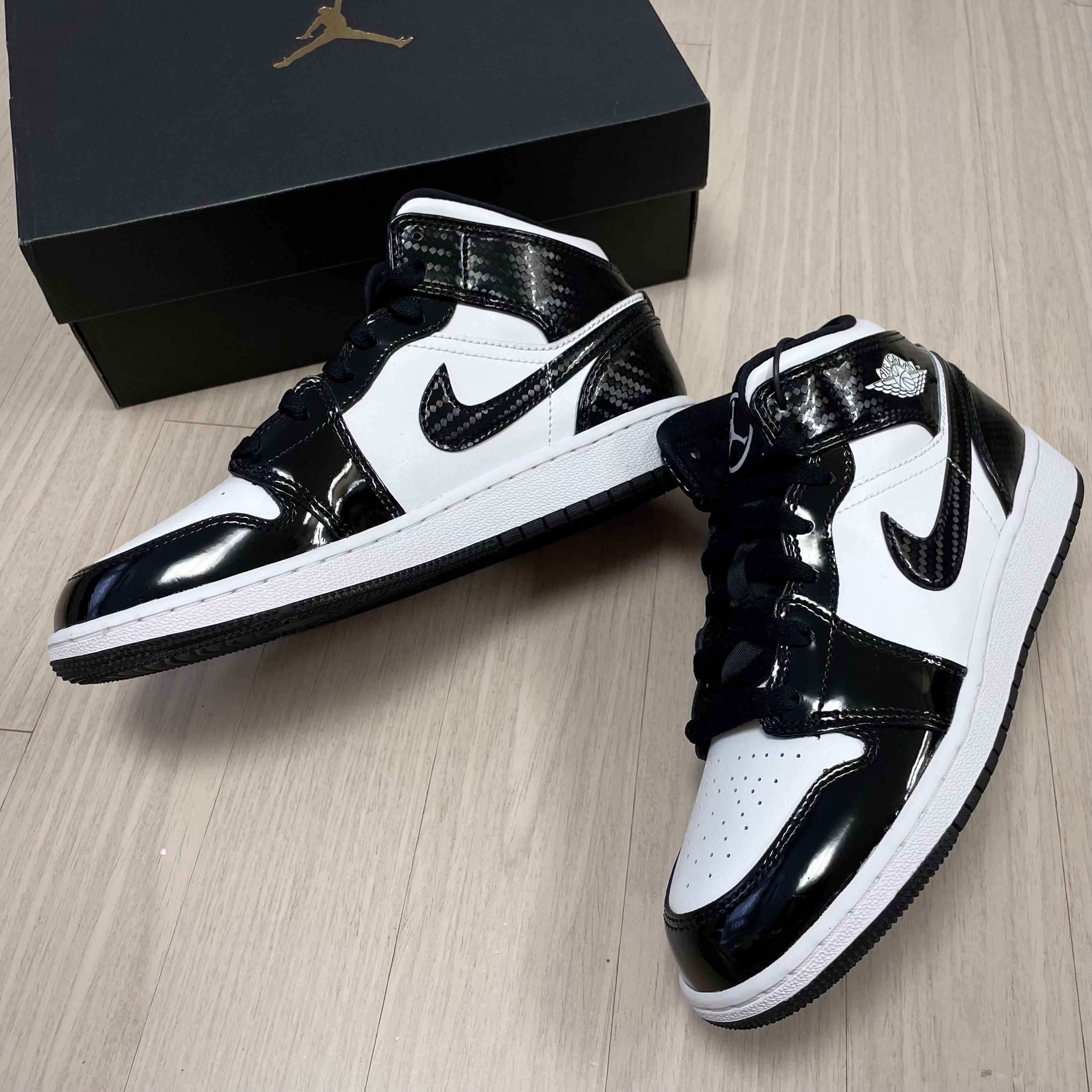 (GS) Jordan 1 Mid SE ASW Black, Jordan 1 Mid SE ASW Black 착용 스타일 - 2