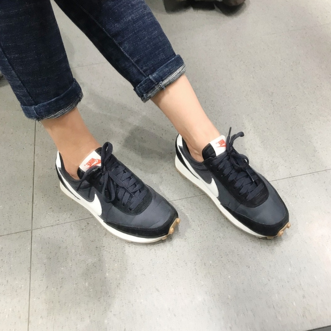 (W) Nike Daybreak Black White 착용 스타일 - 1