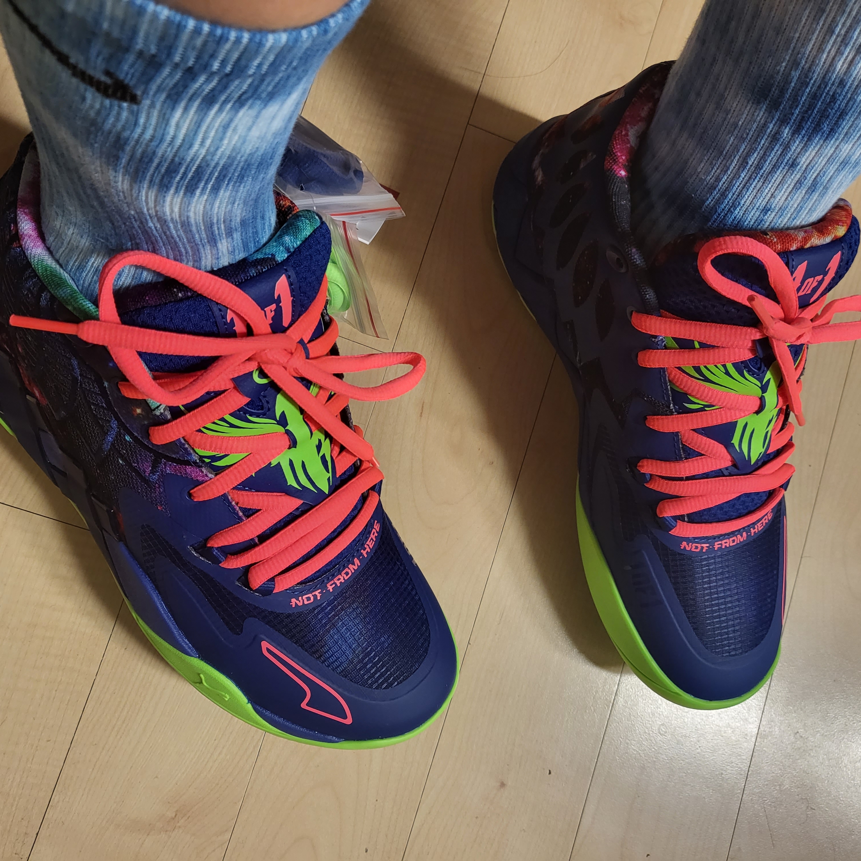 Puma MB.01 Lamelo Ball Galaxy 착용 스타일 - 4