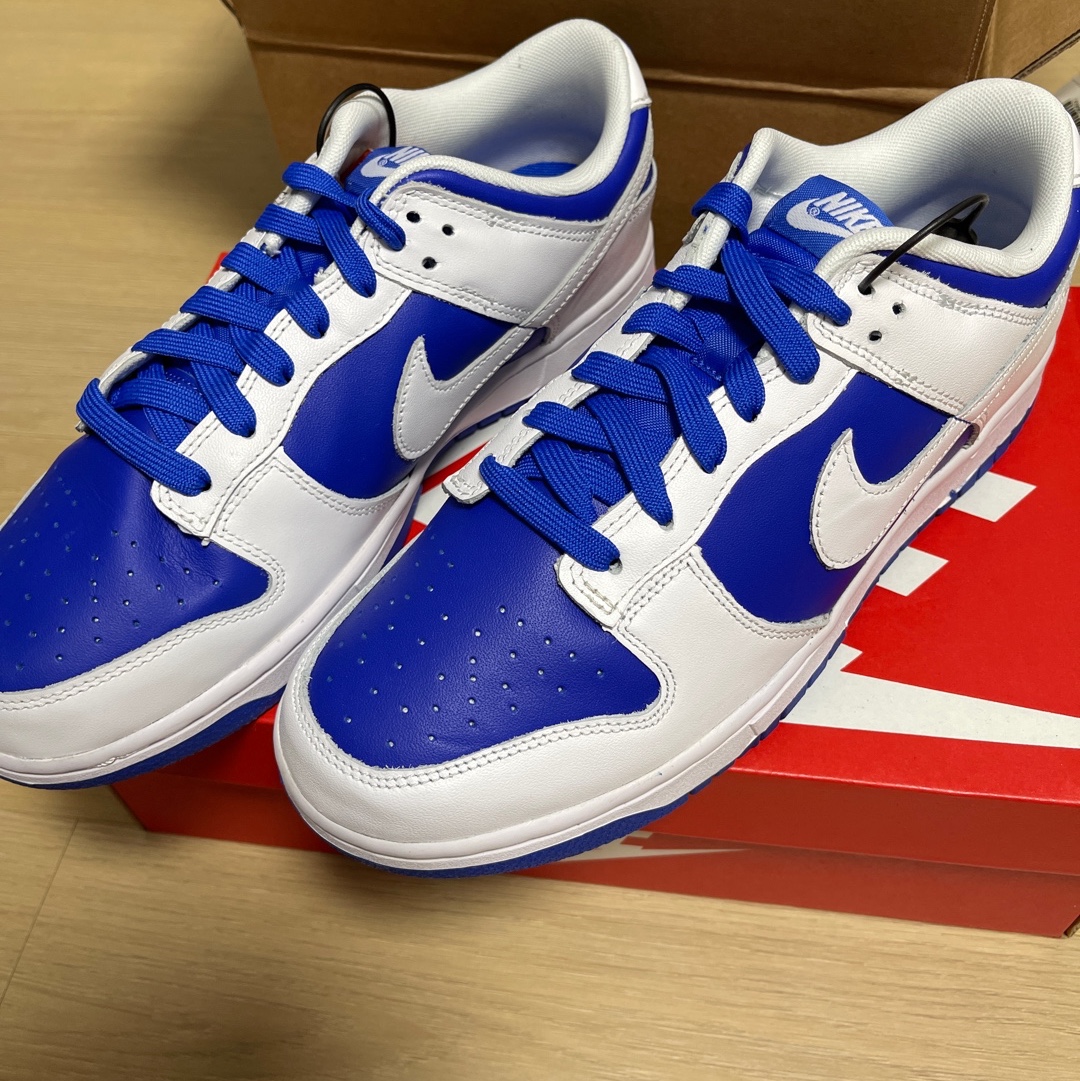 Nike Dunk Low Retro Racer Blue and White 착용 스타일