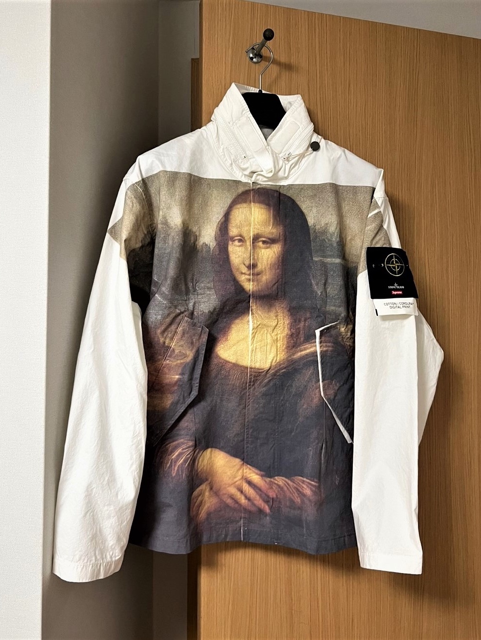 Supreme x Stone Island Cotton Cordura Shell Jacket Mona Lisa - 22SS 착용 스타일 - 1