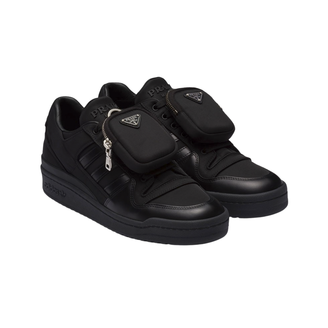 아디다스 x 프라다 리나일론 포럼 스니커즈 블랙(Adidas x Prada Re-Nylon Forum Sneakers Black) - 2