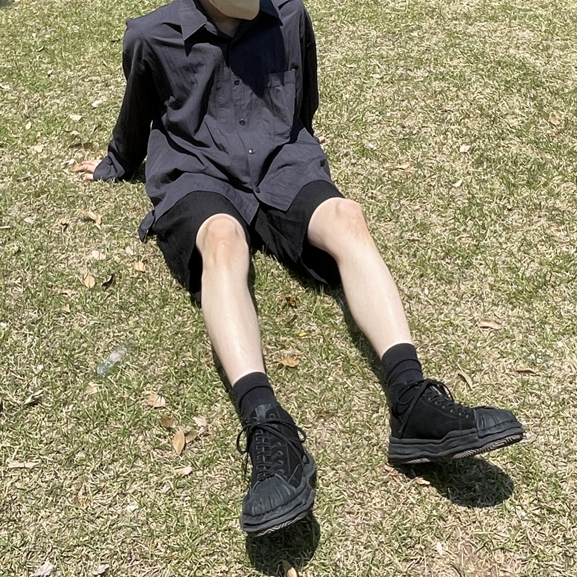 Maison Mihara Yasuhiro x Bed J.W. Ford Blakey High-top Sneakers Black 착용 스타일 - 3