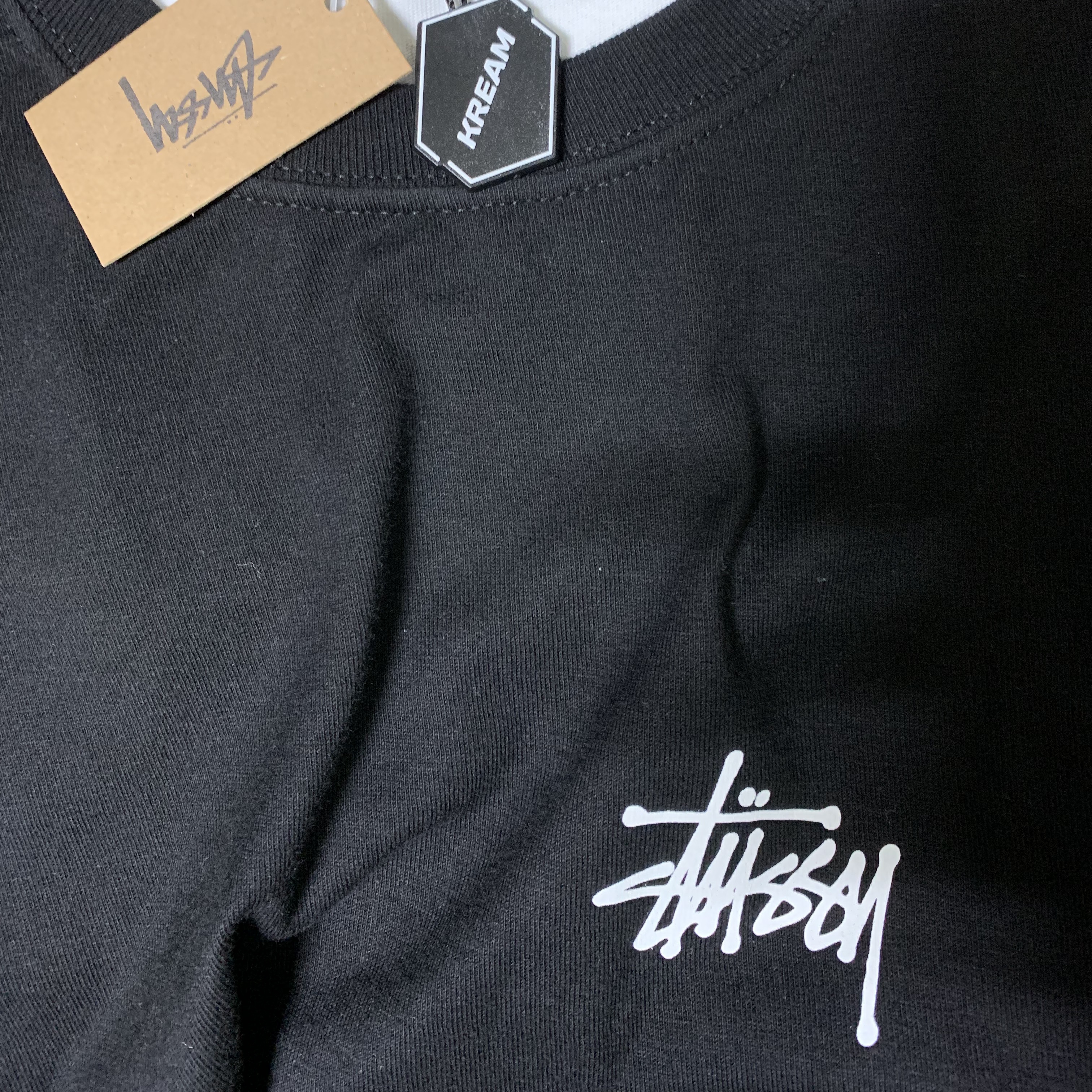 Stussy Basic Stussy T-Shirt Black 2022 착용 스타일