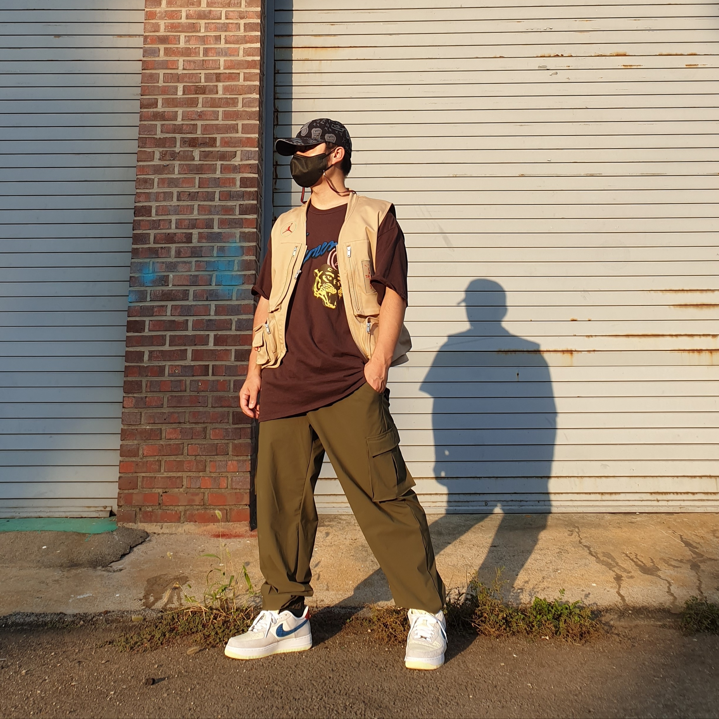 Jordan x Travis Scott Utility Vest - Asia 착용 스타일