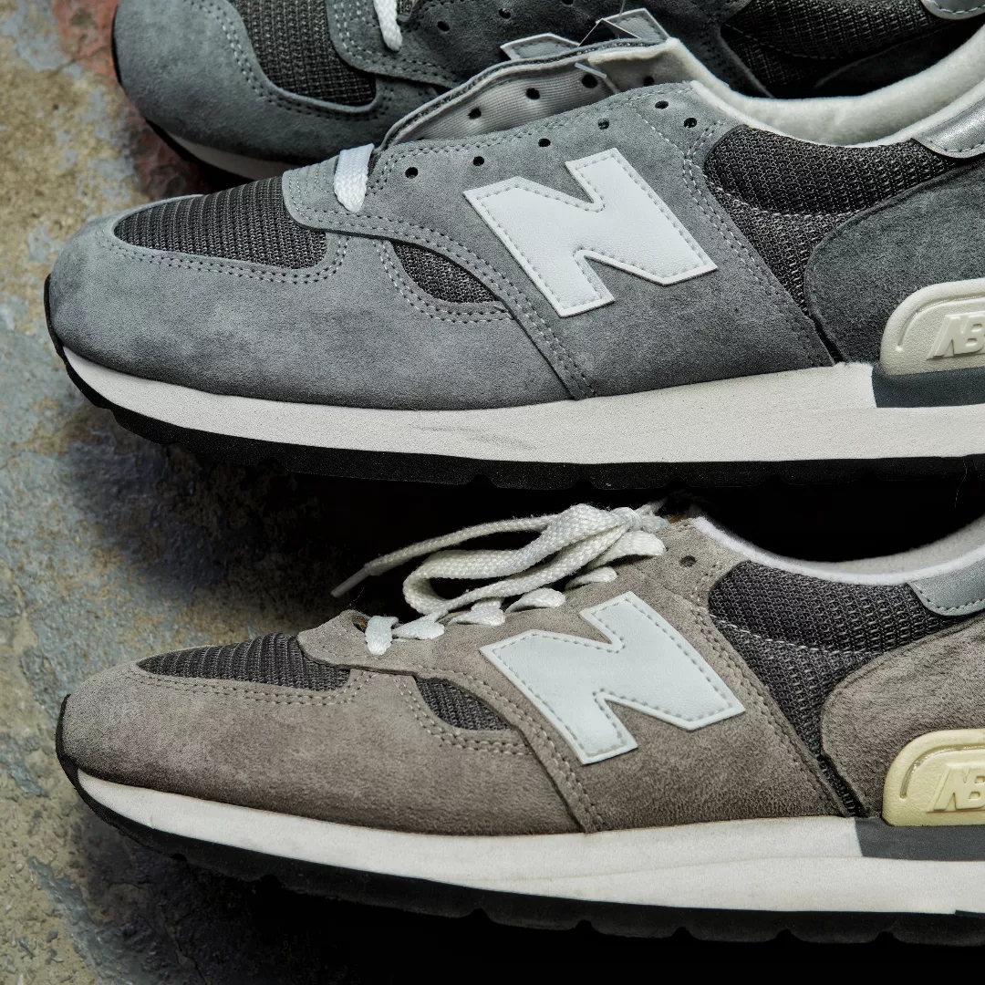 New Balance 990v1 Made in USA Grey White, New Balance 990 Made in USA Grey 착용 스타일 - 3