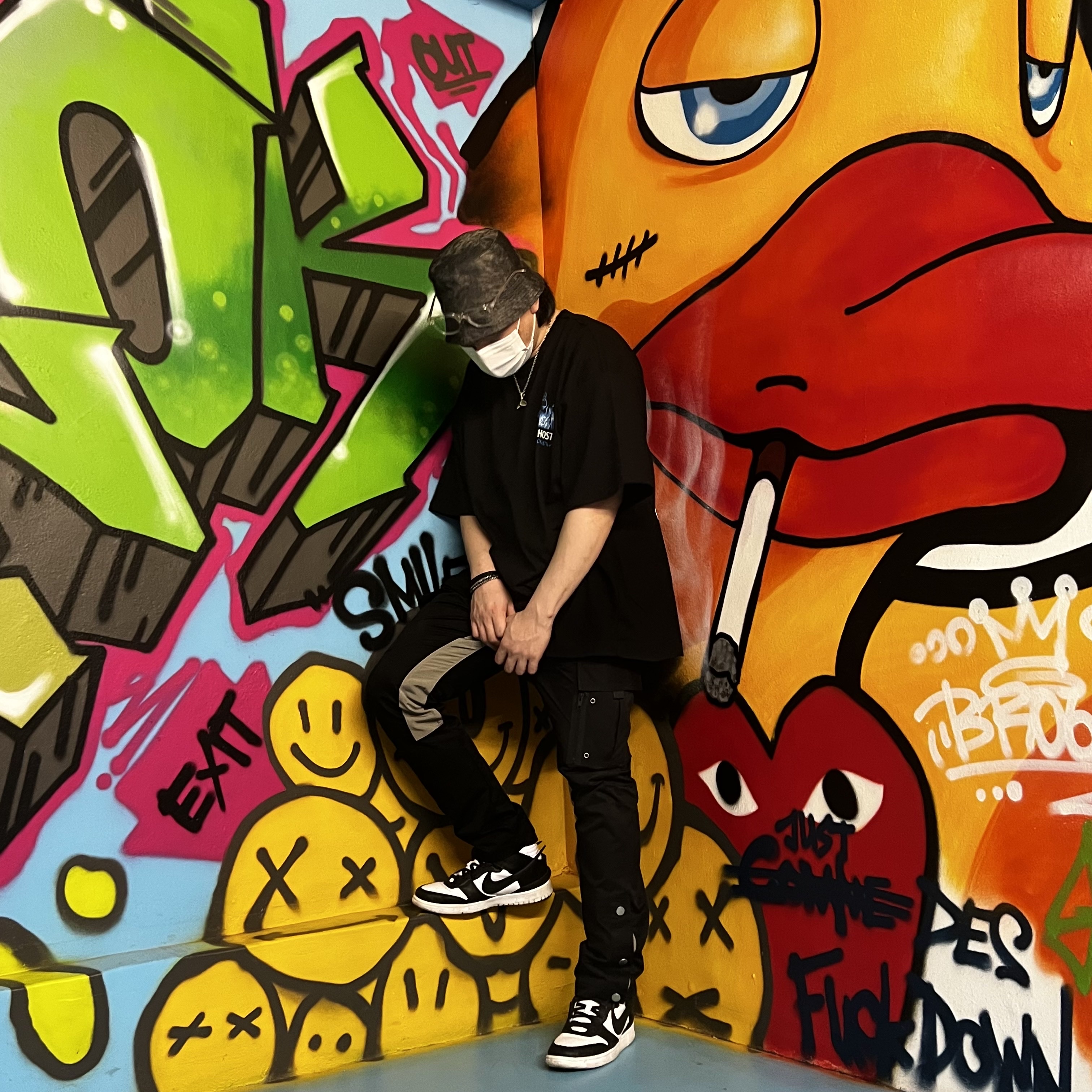 Nike x Ambush Dunk High Black 착용 스타일 - 1