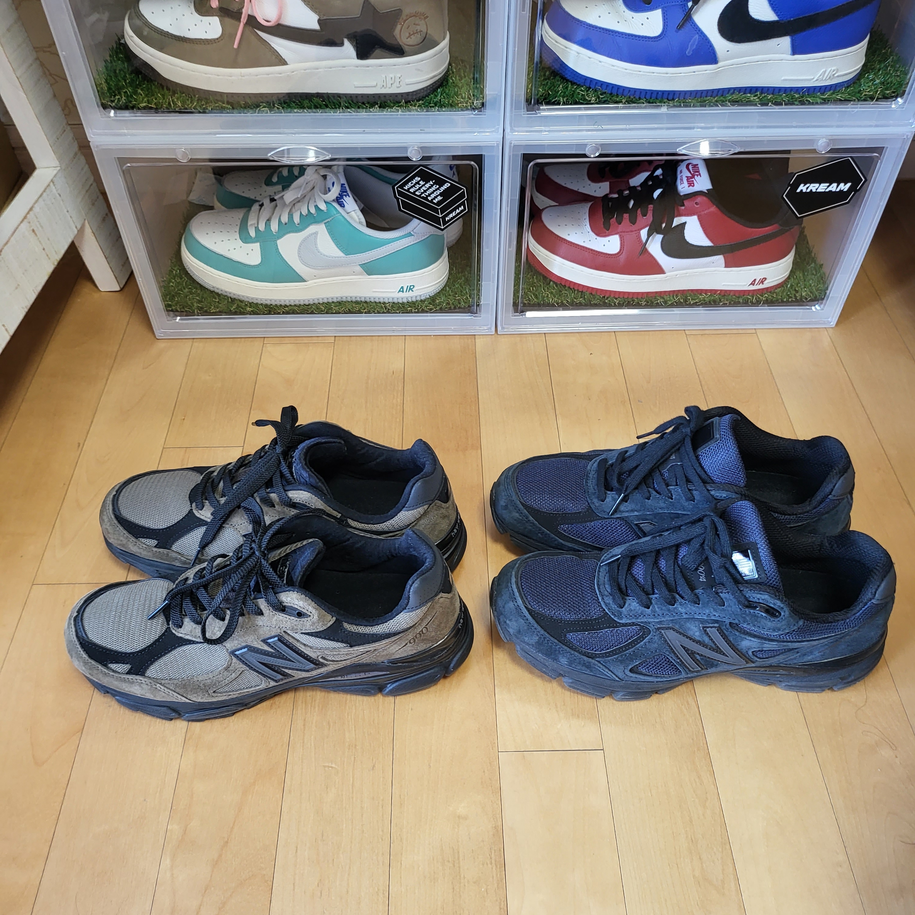New Balance x JJJJound 990v3 Brown Black, New Balance x JJJJound 990v3 Olive 착용 스타일 - 3