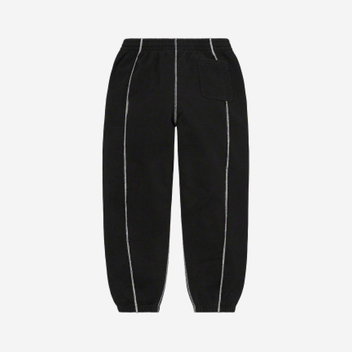 Supreme Coverstitch Sweatpants Black - 22SS 상세 이미지 2