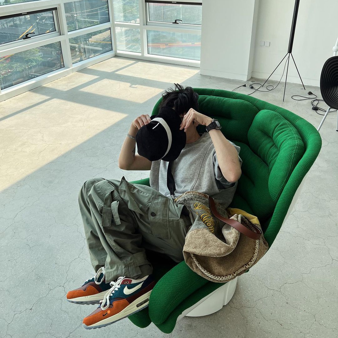 Nike x Kasina Air Max 1 SP Won-Ang Orange 착용 스타일 - 3