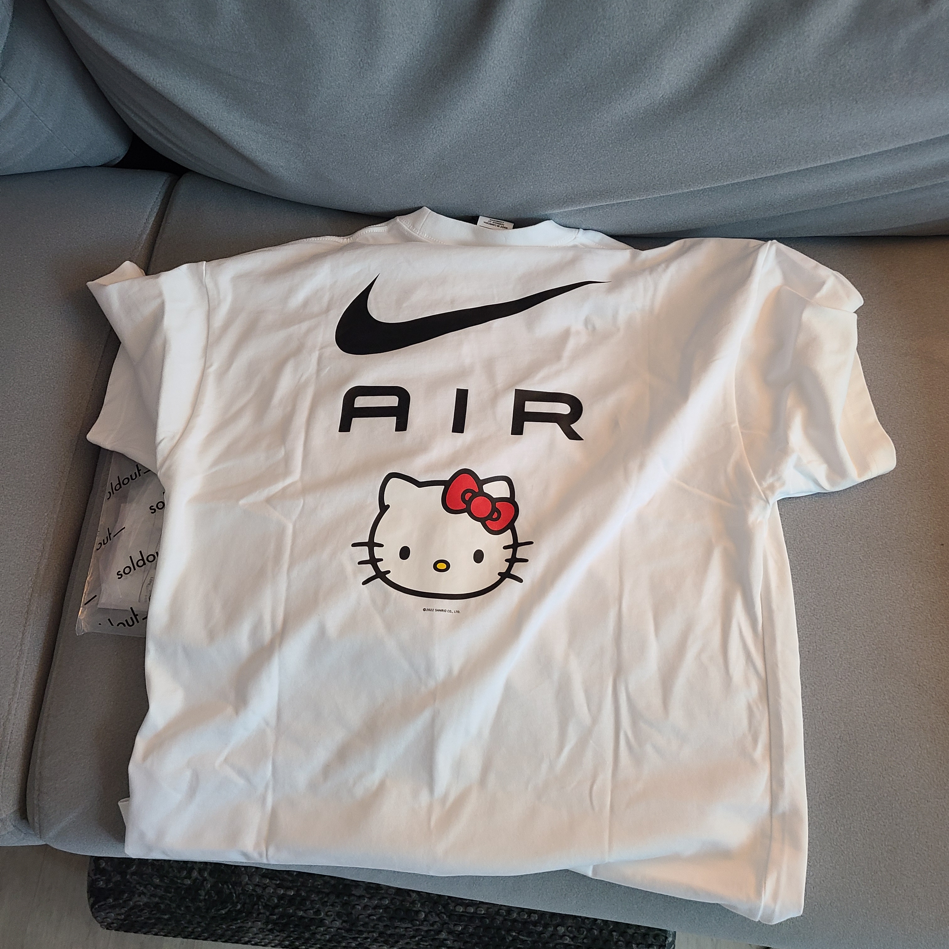 Nike x Hello Kitty NRG Air T-Shirt White - Asia 착용 스타일 - 2