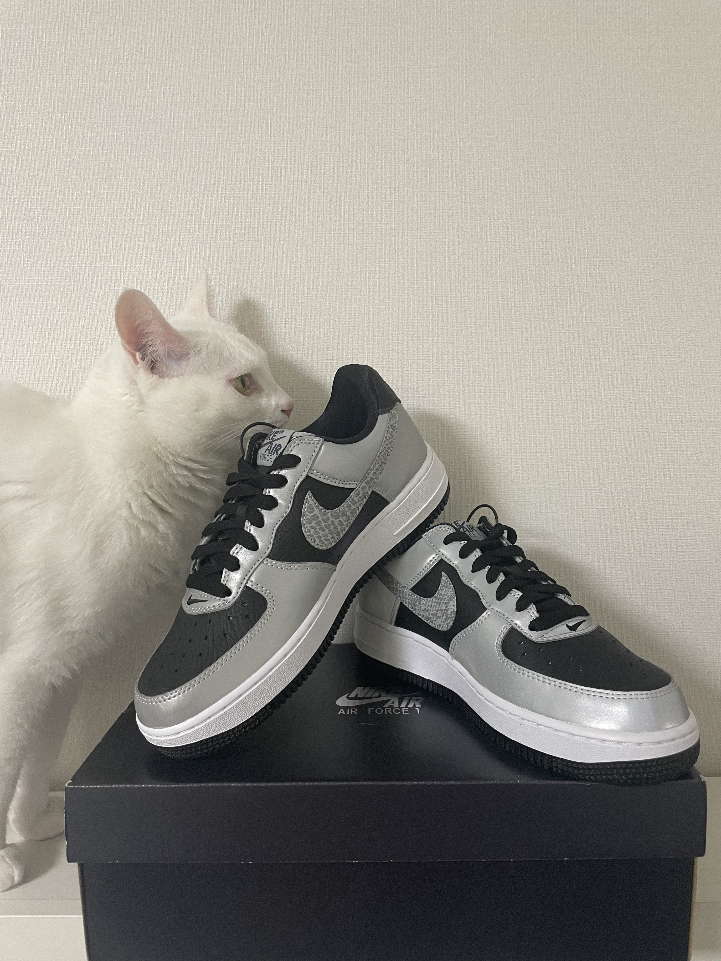 Nike NRG Solo Swoosh Fleece Hoodie Dark Grey Heather - Asia, Nike Air Force 1 B Silver Snake 착용 스타일 - 4